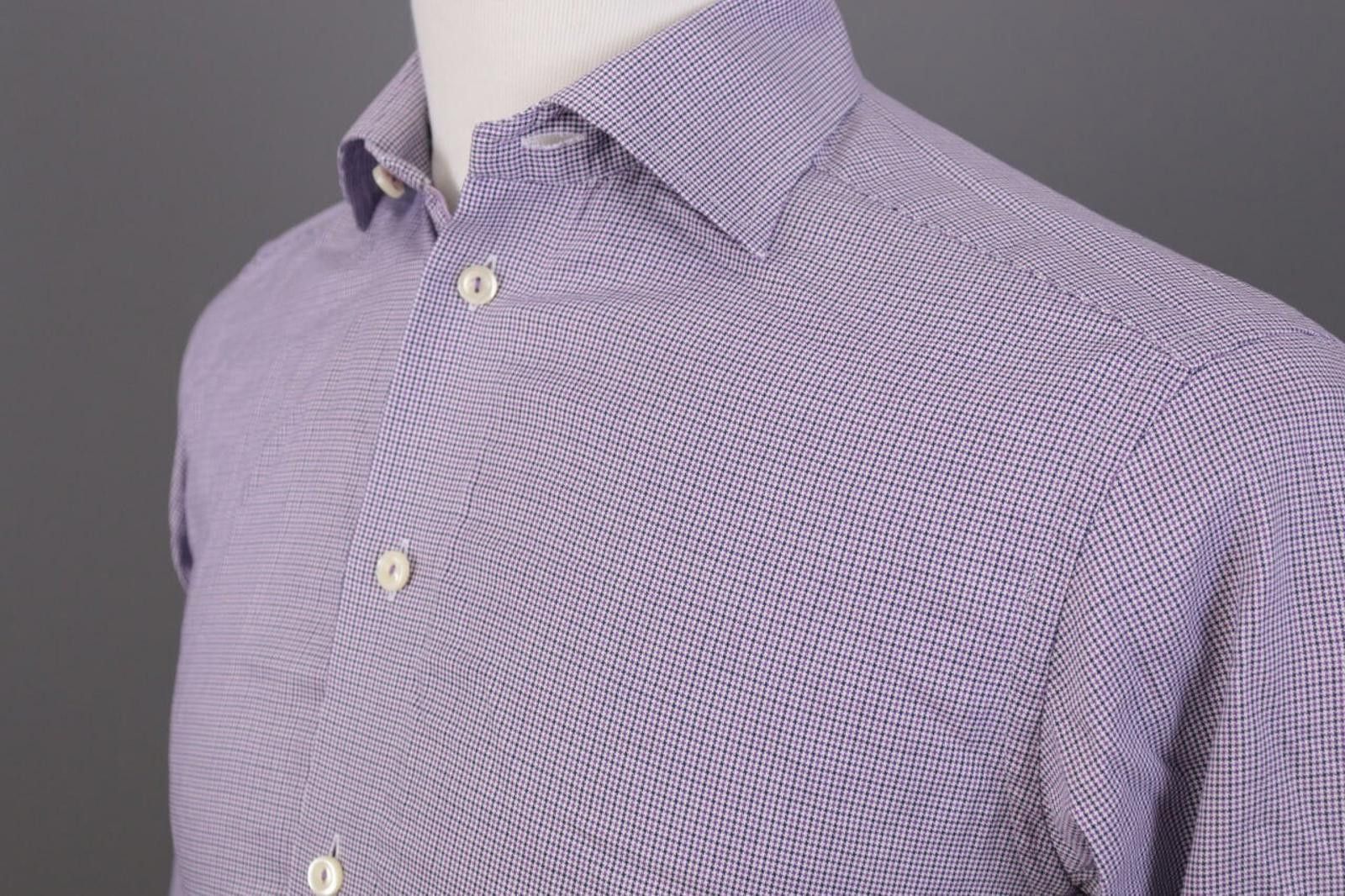 Eton Eton Contemporary Purple Luxury Shirt Size 38 / 15 Size US M / EU 48-50 / 2 - 10 Thumbnail