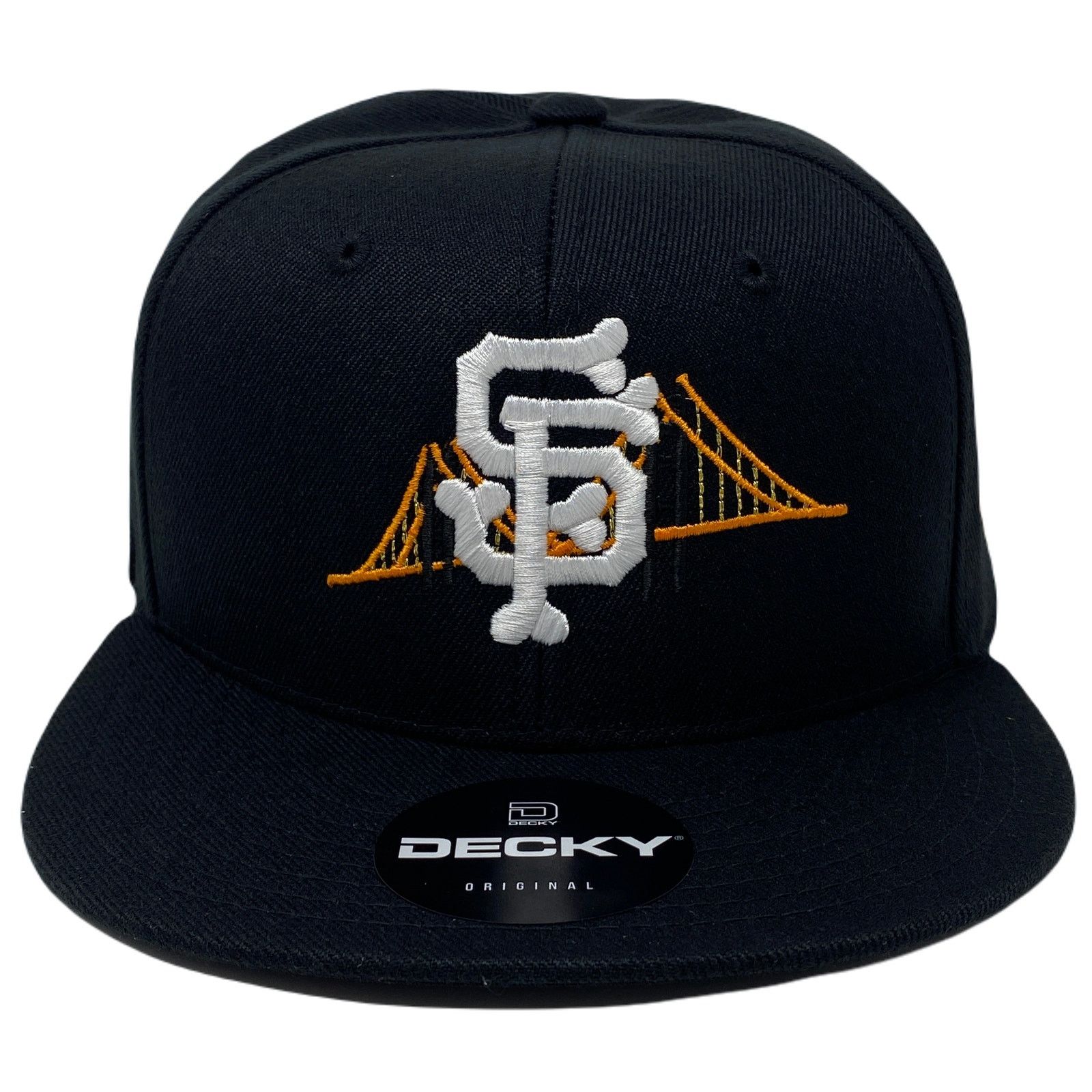 Other San Francisco Bone Bridge Snapback Hat All Black Size ONE SIZE - 5 Thumbnail