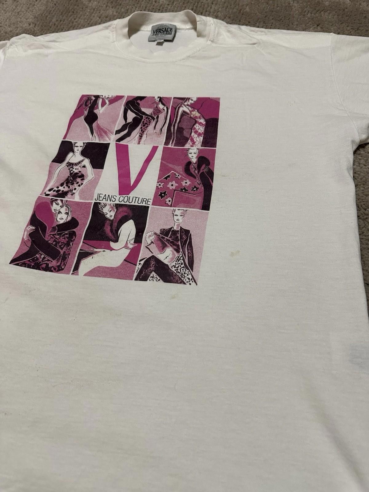 Versace Jeans Couture Vintage 1990's Versace Jeans Couture T-shirt Medusa Logo M Size US M / EU 48-50 / 2 - 7 Thumbnail
