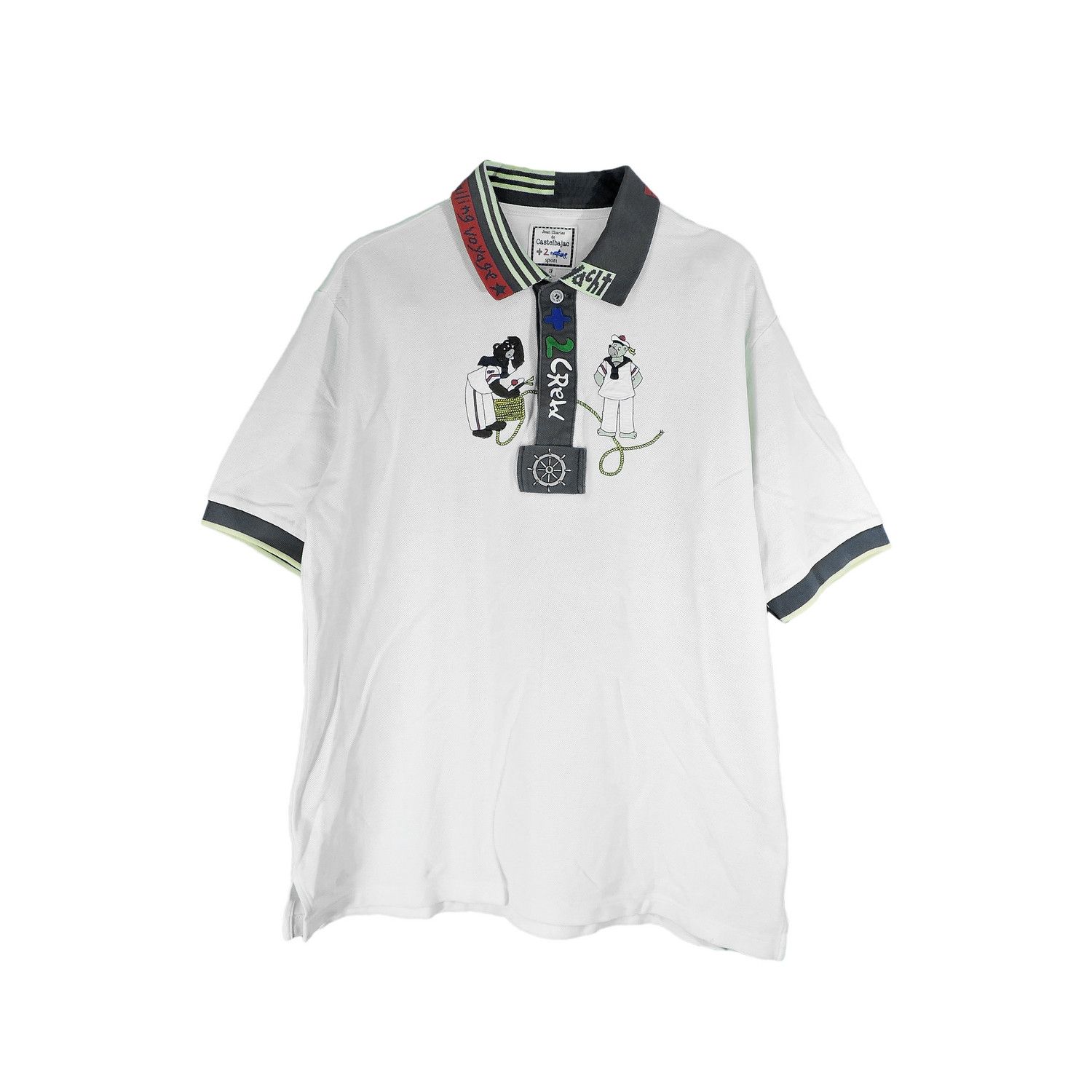 Jean Charles De Castelbajac JEAN-CHARLES DE CASTELBAJAC +2 NATURE SPORT SAILING POLO Size US L / EU 52-54 / 3 - 1 Thumbnail