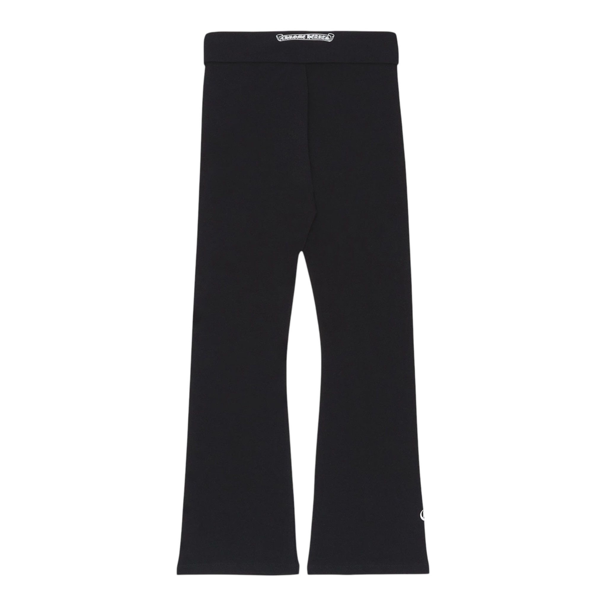 Chrome Hearts CH Scroll Logo Bell Bottom Yoga Pants Black White Size ONE SIZE - 1 Thumbnail