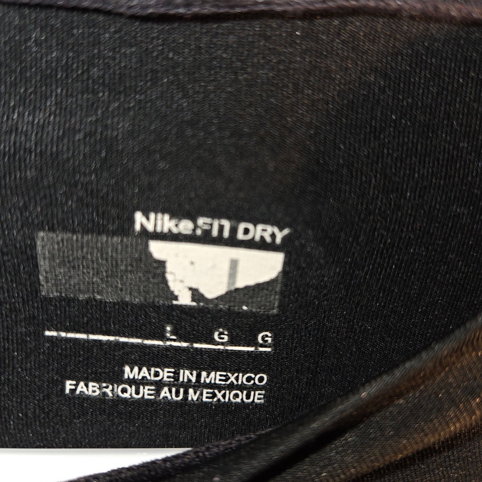 Nike Nike Pro Black Top - Men's Large - Nike Fit Dry Size US L / EU 52-54 / 3 - 7 Thumbnail
