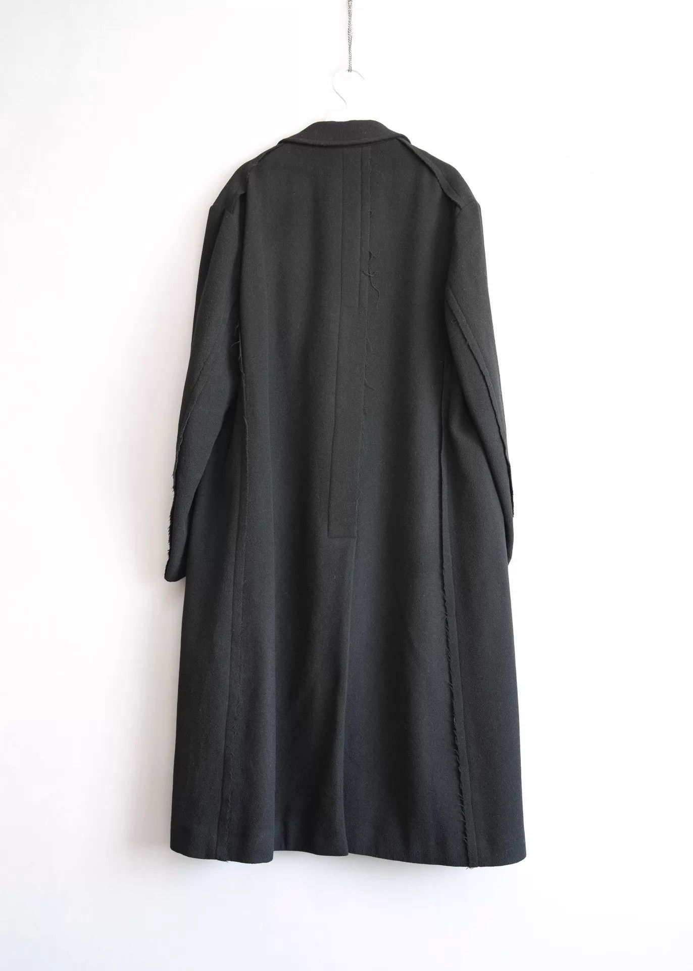 Yohji Yamamoto Yohji Yamamoto 22AW Fringed Wool Chesterfield Long Coat Size US S / EU 44-46 / 1 - 3 Thumbnail