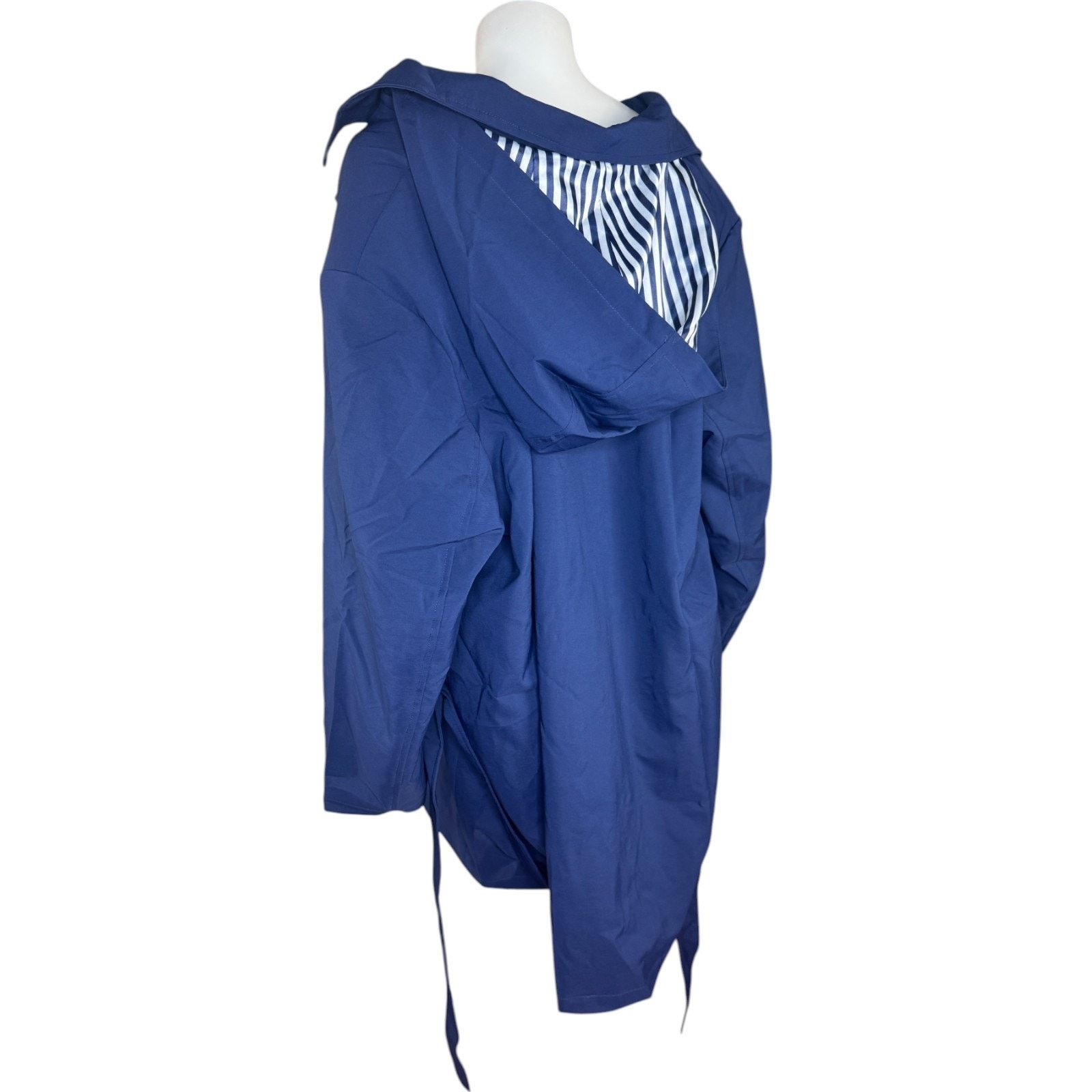 Other Dennis BassoWater Resistant Trench Coat Navy Large Petite Size L / US 10 / IT 46 - 9 Thumbnail