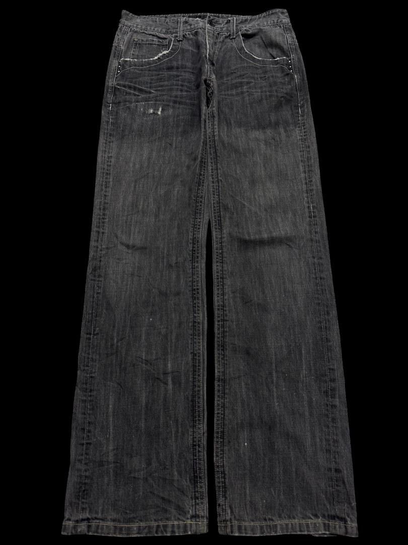 Japanese Brand BAGGY Vintage Japanese Blumisty Clawmark Distressed Jeans Size US 32 / EU 48 - 2 Thumbnail