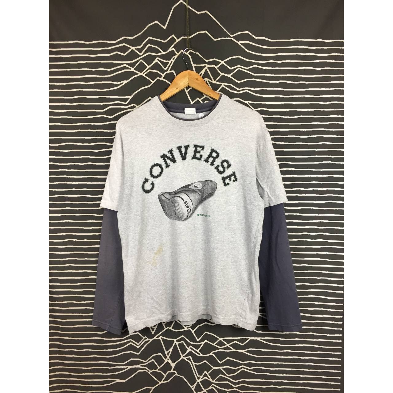 Converse Converse All Star Spell Out Logo Long Sleeve Tee Size US L / EU 52-54 / 3 - 2 Thumbnail