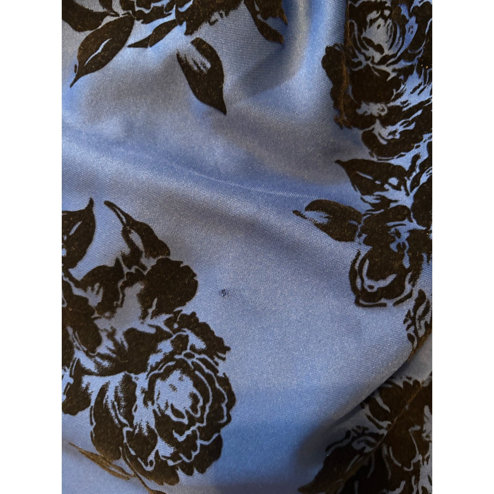 The Unbranded Brand Crystal Doll Black/Blue Floral Party Dress Size 3 Size S / US 4 / IT 40 - 9 Thumbnail