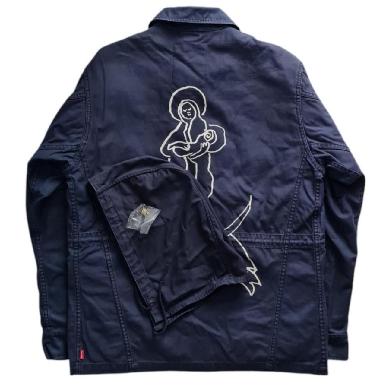 Supreme 2012 Navy Gonz Virgin Mary M65 Jacket Size US M / EU 48-50 / 2 - 2 Thumbnail
