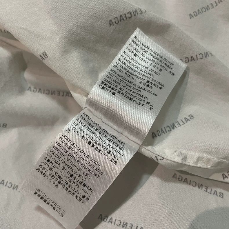 Balenciaga Balenciaga Micro-label full printed Logo long sleeve shirt Size US XXS / EU 40 - 6 Thumbnail