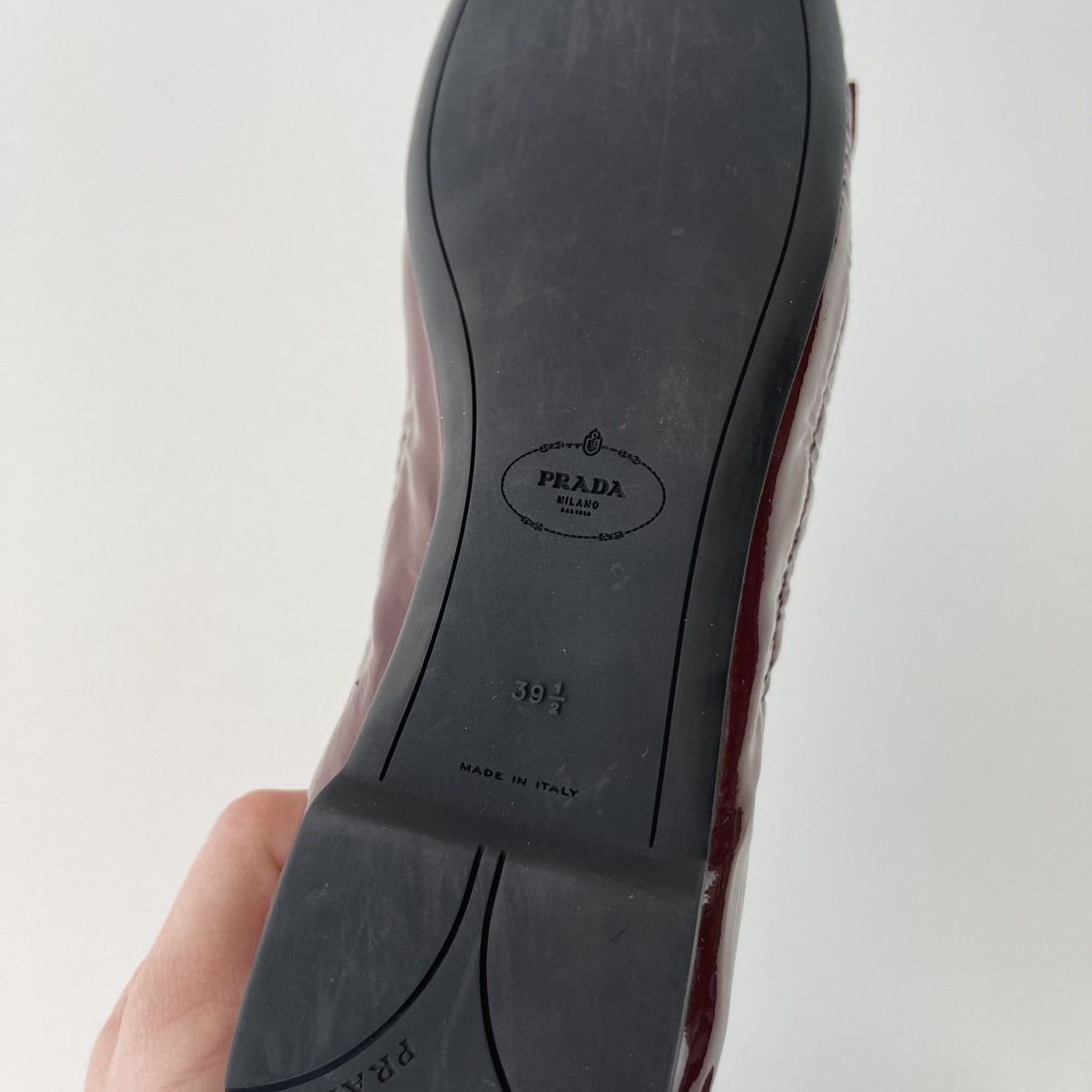 Prada Prada Milano Ballet Flats Patent Leather Ballerina Sandals Size US 9.5 / IT 39.5 - 13 Thumbnail