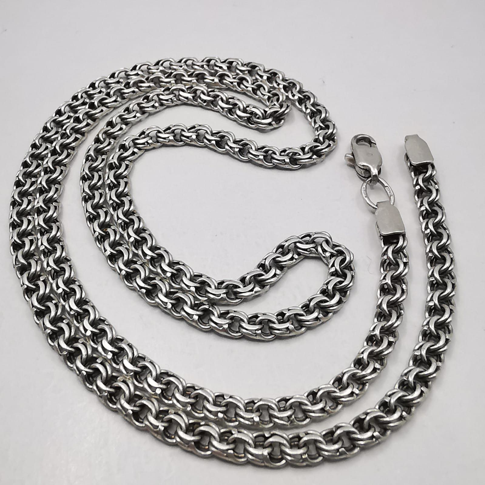 Sterling Silver Vintage Jewelry Chain, 925 Sterling Silver, Signed 23,82g Size ONE SIZE - 1 Thumbnail