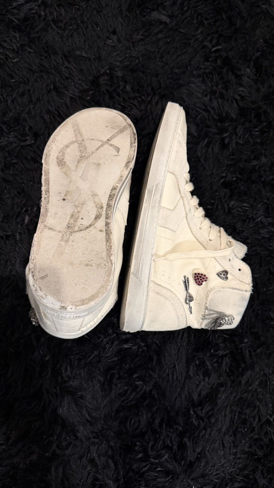 Saint Laurent Paris slp joe high “smoking forever” FW17 Size US 8.5 / EU 41-42 - 6 Thumbnail