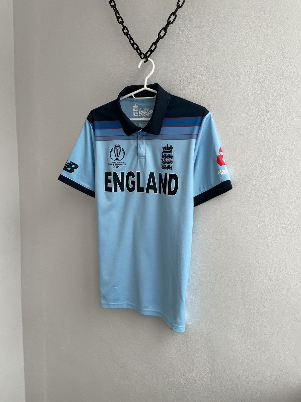 New Balance New Balance England Cricket World Cup 2019 Football Jersey Size US S / EU 44-46 / 1 - 2 Thumbnail
