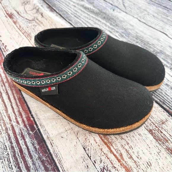 haflinger wool clogs