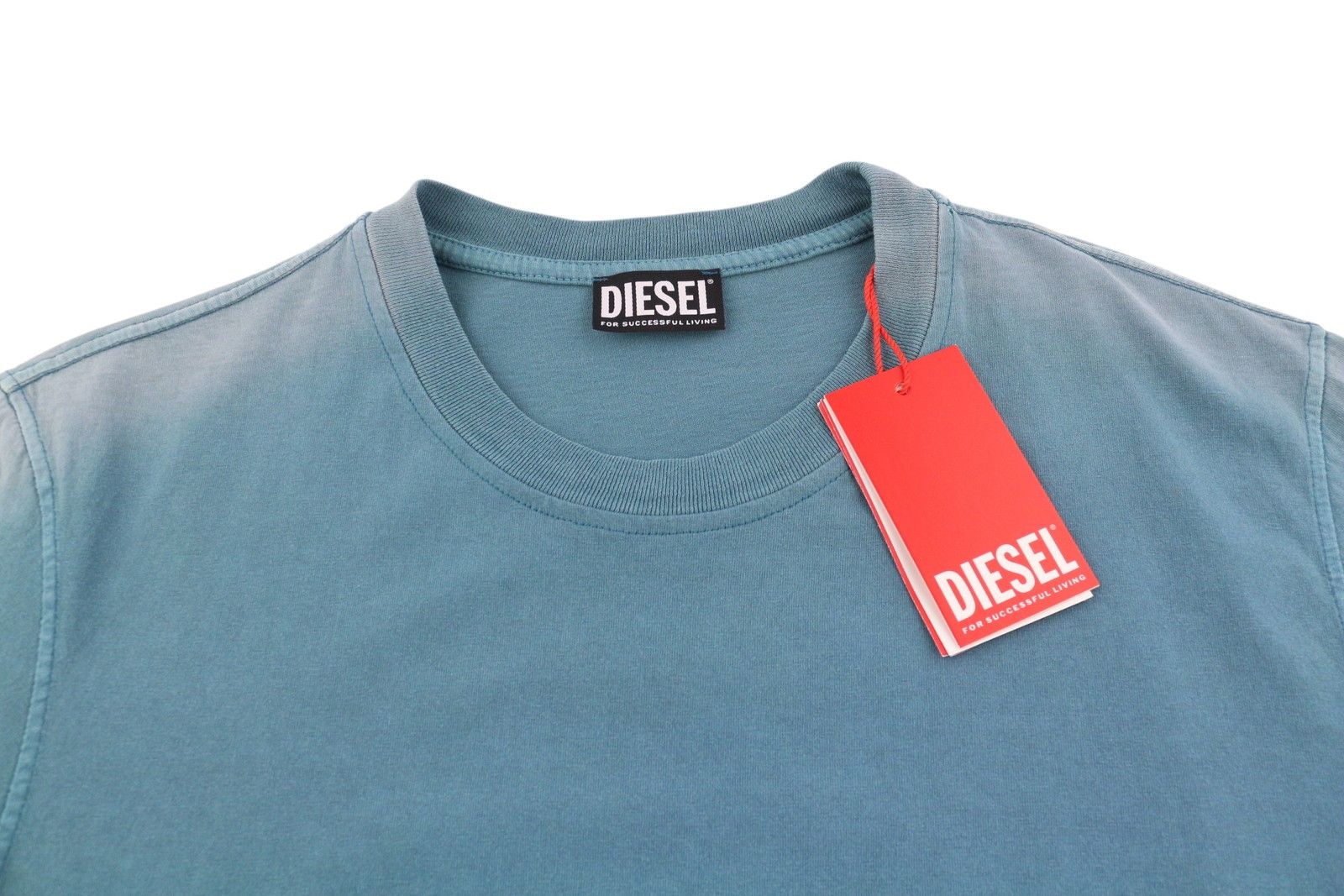 Diesel T-DIEGOR-E22 L Blue Fade Crew T-Shirt 41190 Size US L / EU 52-54 / 3 - 4 Thumbnail