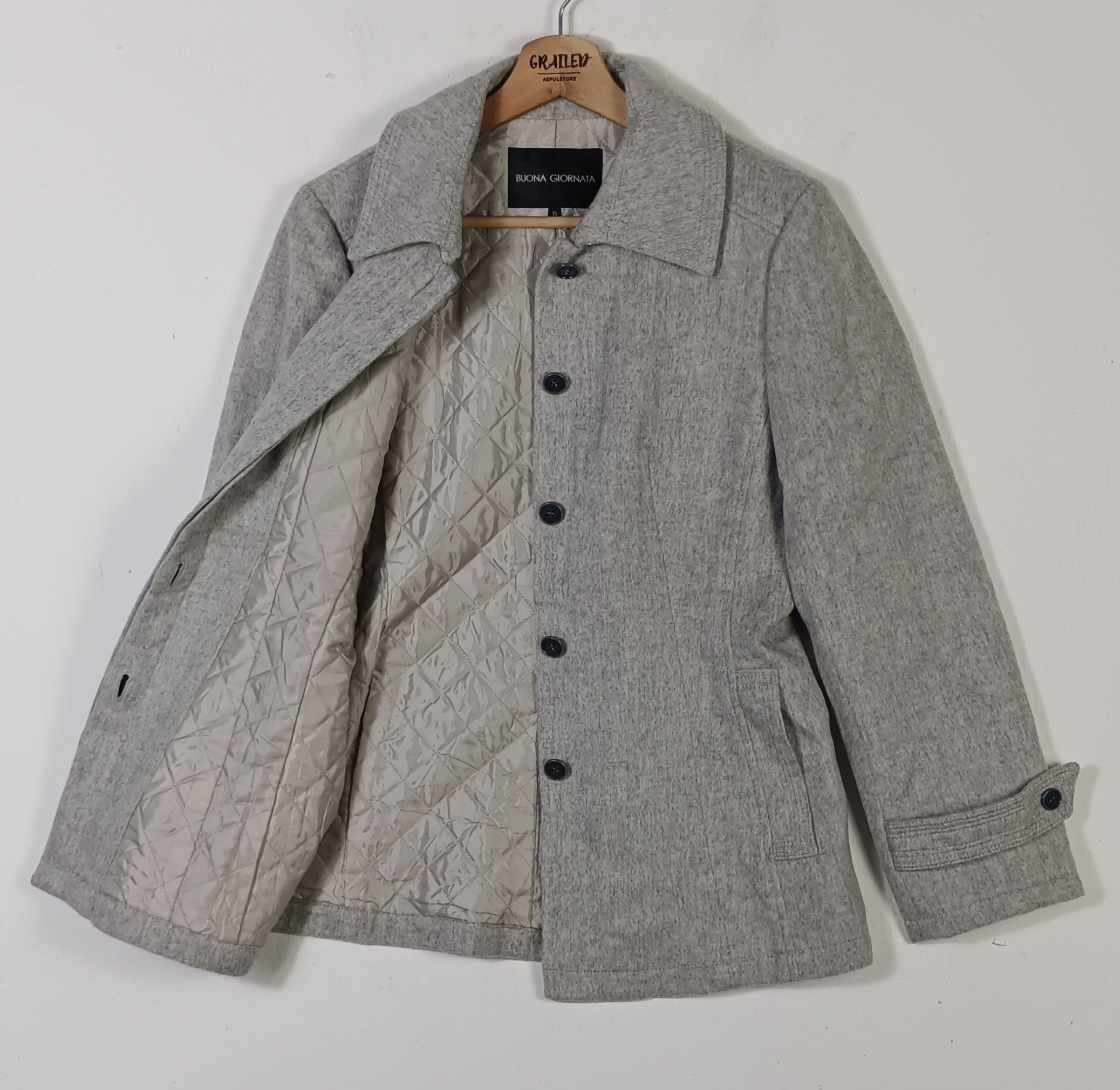 Japanese Brand Vintage🔥 Buano Giornata Wool Cot Size US S / EU 44-46 / 1 - 2 Thumbnail