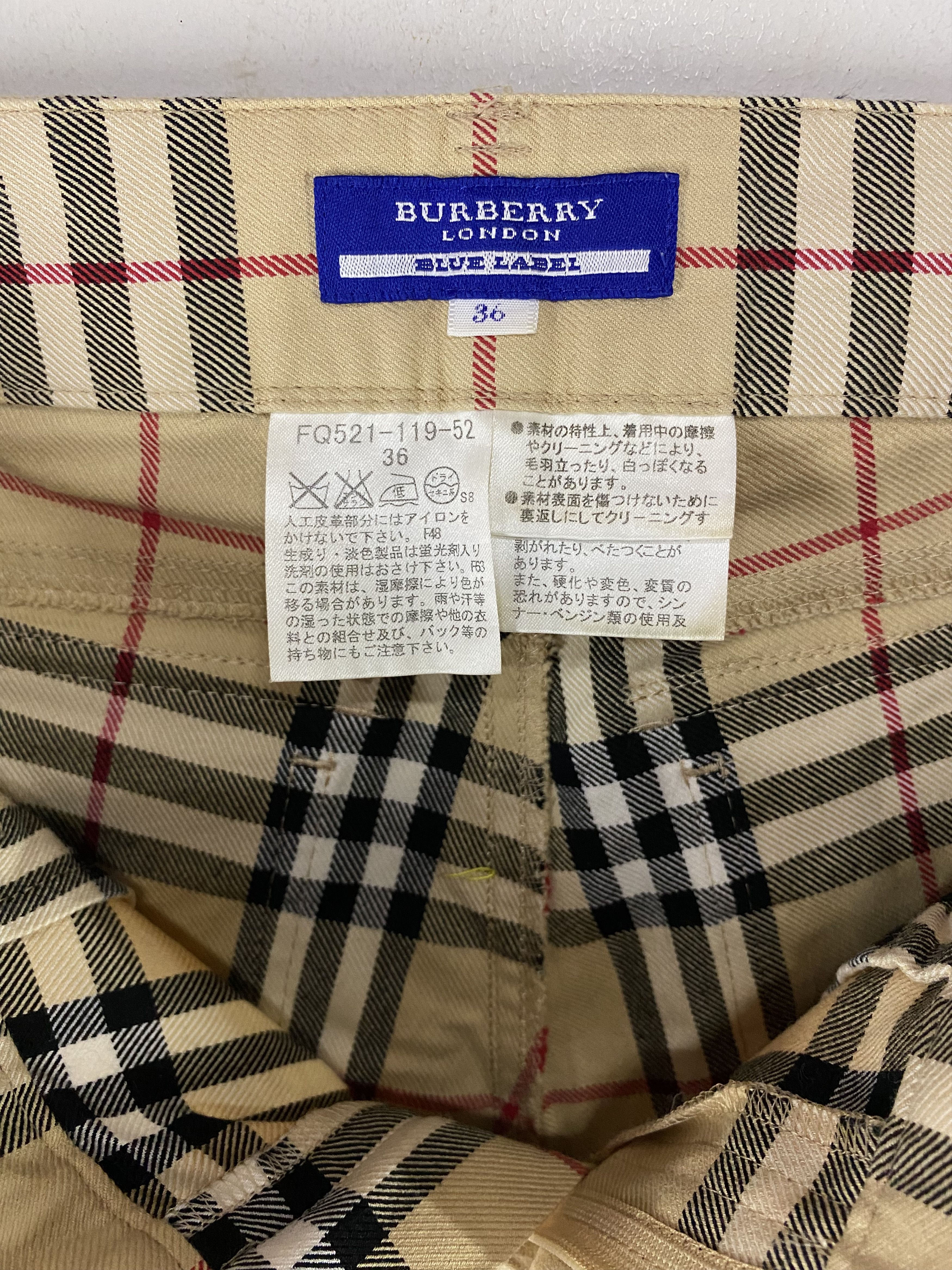 Burberry × Designer Burberry nova check plaid pant Size 28" / US 6 / IT 42 - 11 Thumbnail