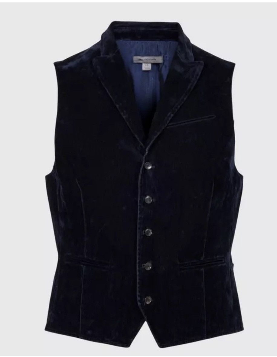 John Varvatos Woodward crushed velvet Vest EU 52 USA 42 Size US L / EU 52-54 / 3 - 3 Thumbnail