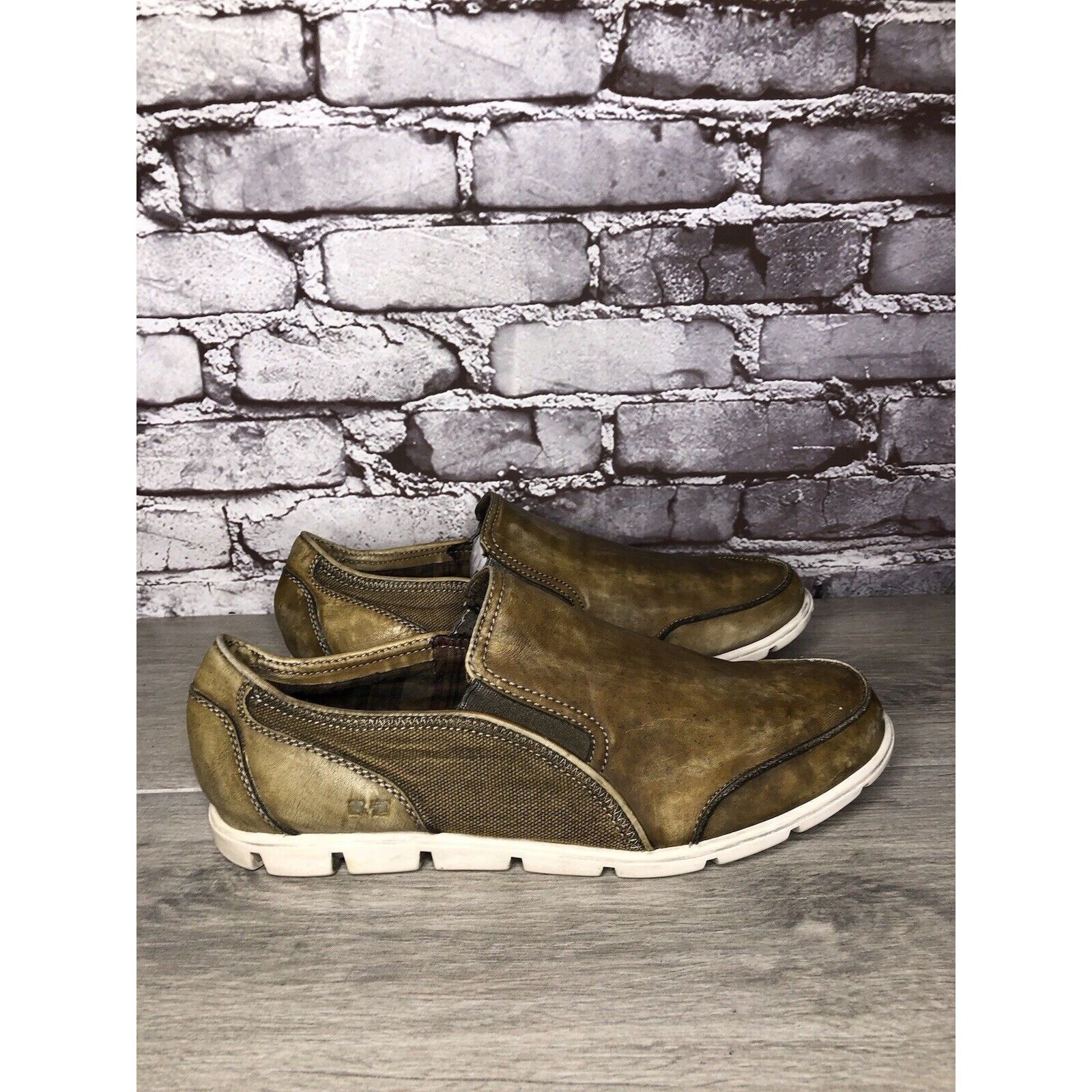 Bed Stu Bed Stu Coaster Brown Leather Slip On Loafers Casual Shoes M Size US 10 / EU 43 - 1 Thumbnail