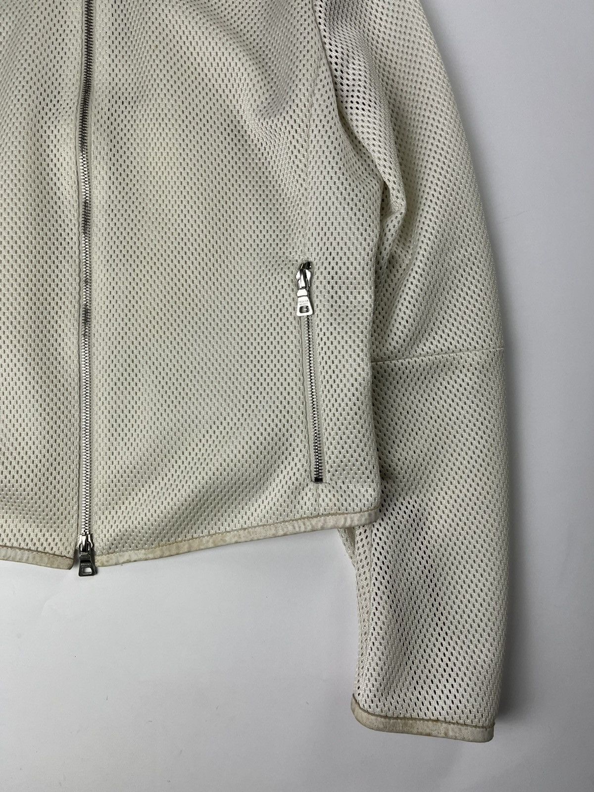 Prada Prada Mesh Leather Elbows Jacket SS 2000 Size S / US 4 / IT 40 - 3 Thumbnail