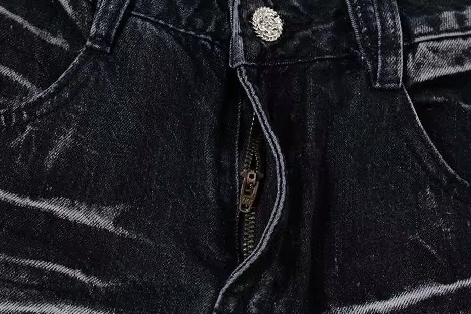 Jean Washed Baggy Jeans Size US 31 - 6 Thumbnail