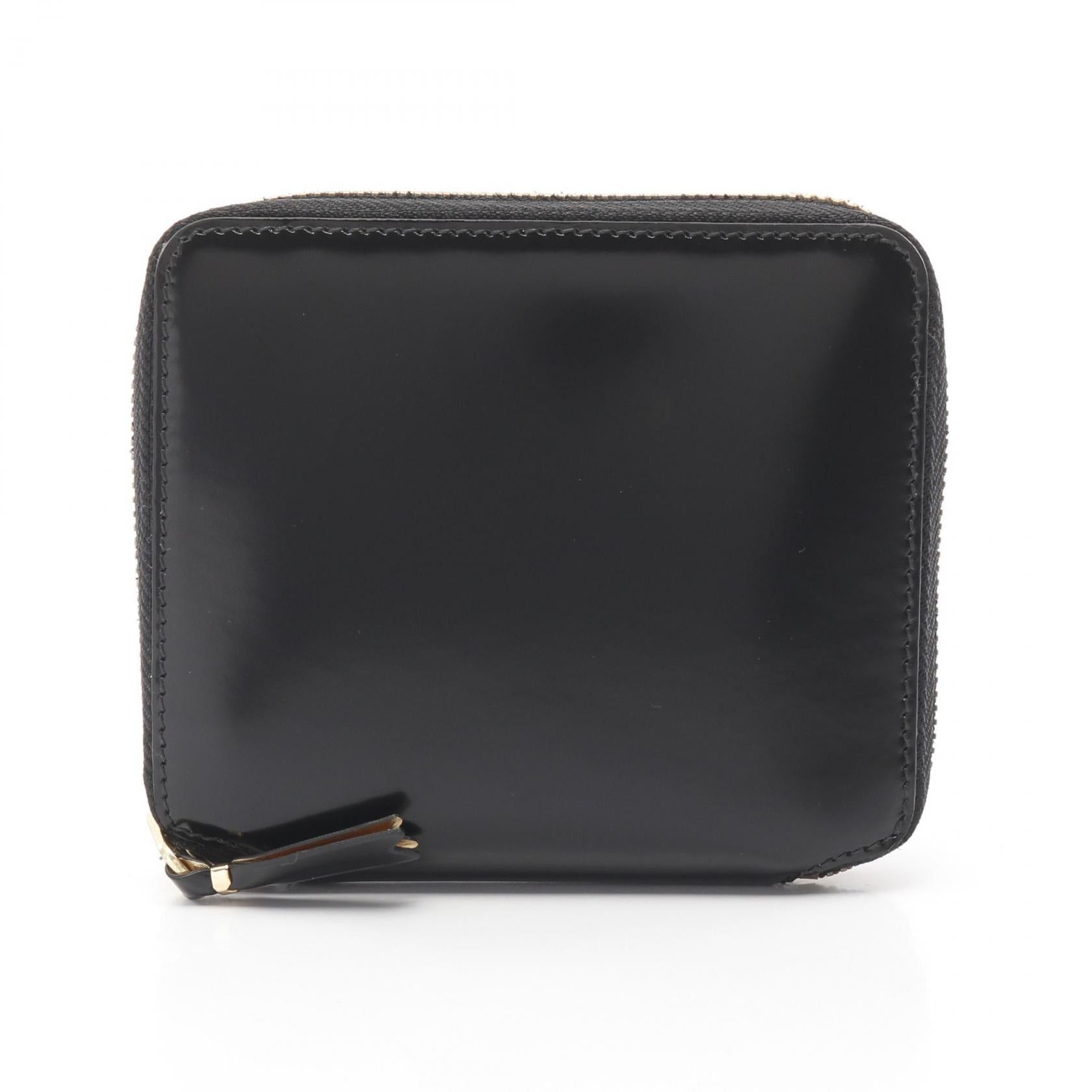 Comme des Garcons Comme Des Garcons Mirror Inside Round Zipper Wallet Leather Black Size ONE SIZE - 1 Thumbnail
