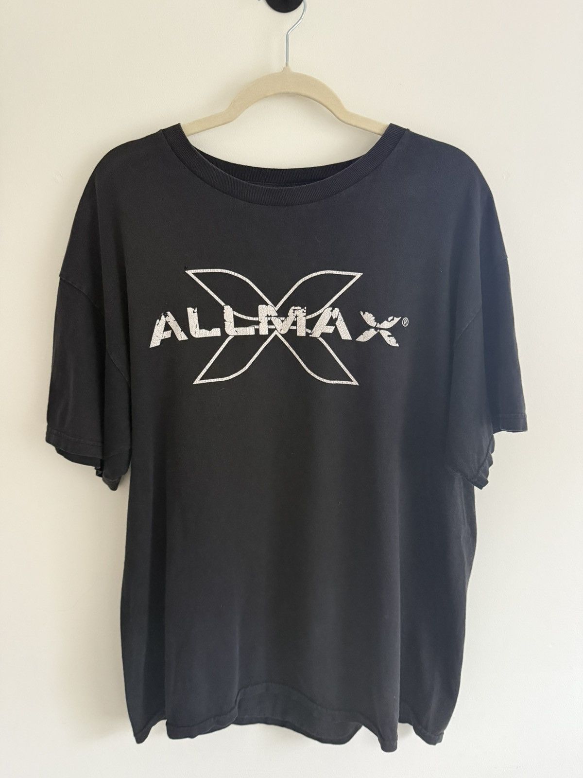 Other Vintage Allmax Gym Tee (Black, Distressed Fit) Size US XL / EU 56 / 4 - 1 Thumbnail