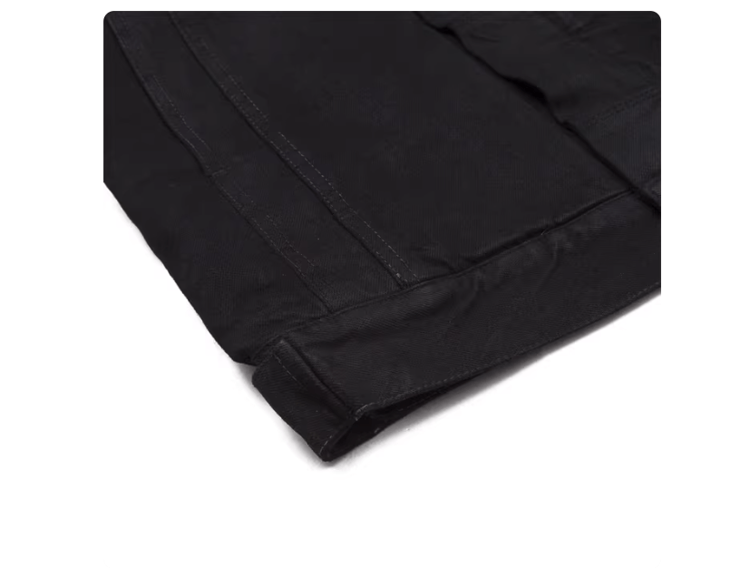 Rick Owens Rick Owens Black Waxed Denim Jacket with Stand Collar Size US M / EU 48-50 / 2 - 2 Thumbnail
