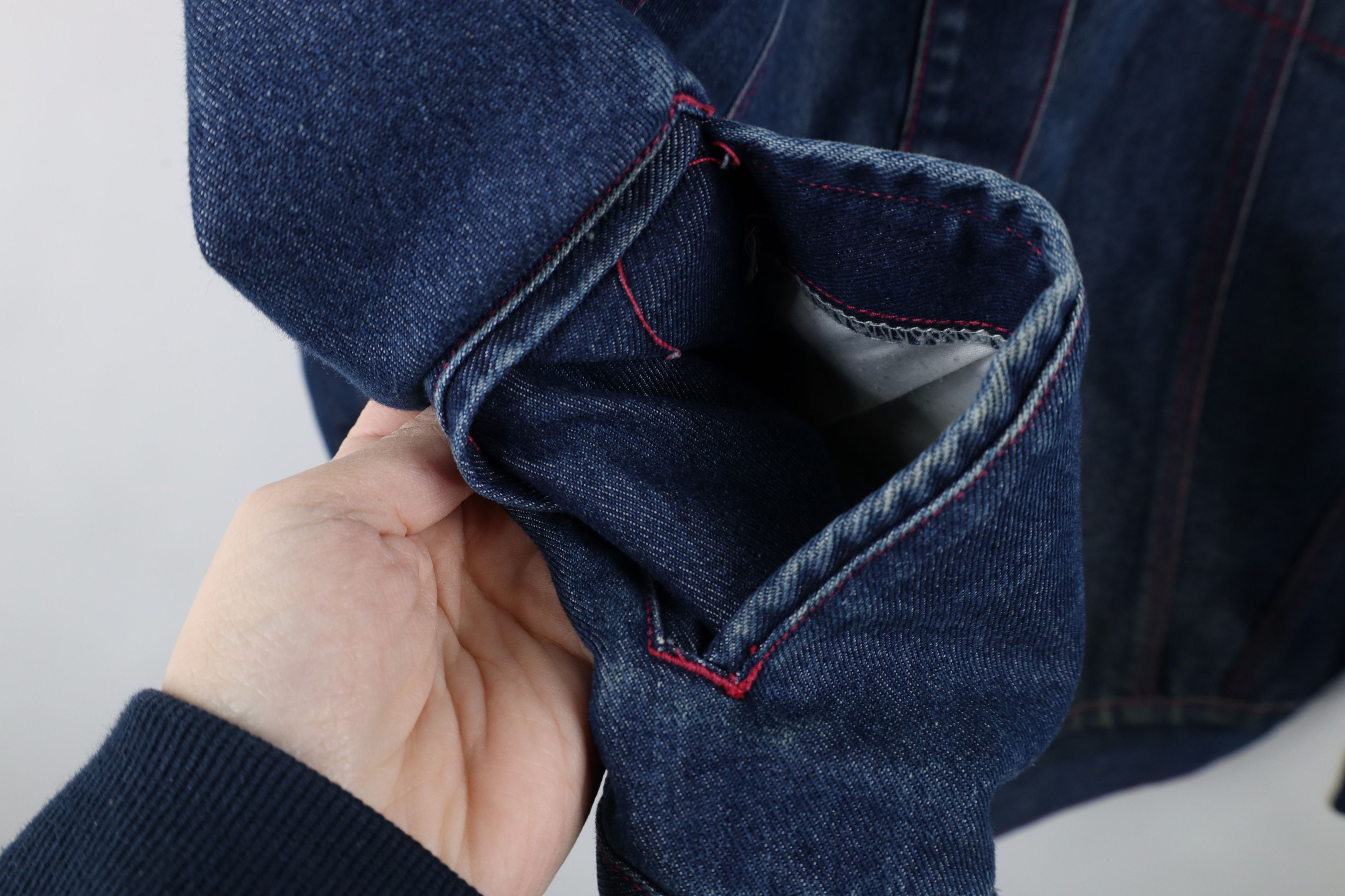 Vintage Vintage 90s Y2K Streetwear Baggy Denim Jean Trucker Jacket Size 3XL / US 20-22 - 7 Thumbnail
