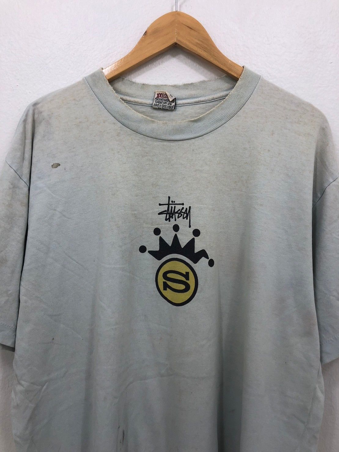 Stussy × Vintage Vintage 90's STUSSY Shirt wts01 Size US XL / EU 56 / 4 - 1 Thumbnail