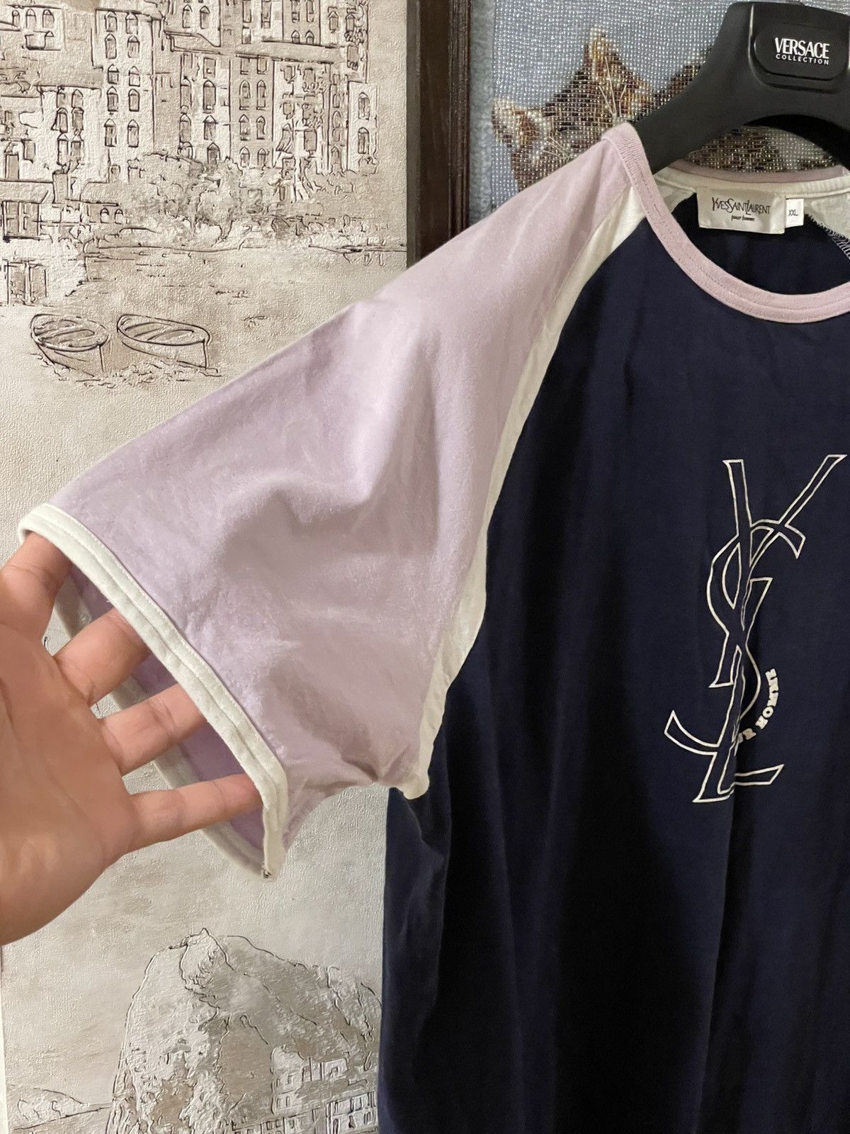 Other Vintage Yves Saint Laurent YSL Pour Homme T-Shirt Size US XL / EU 56 / 4 - 4 Thumbnail