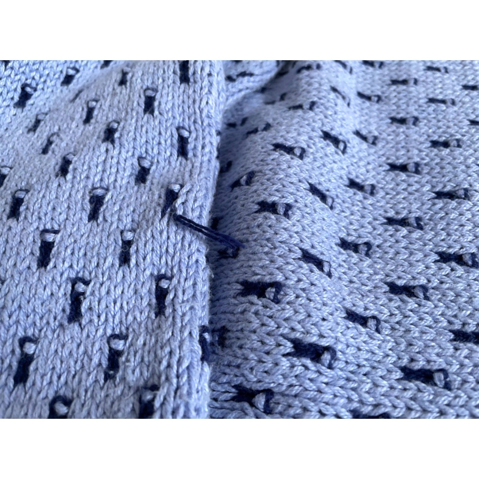 Vintage VINTAGE Boat House Row Sweater Men's Medium Blue Geometric Chunky Knit Crew Neck Pullover Casual 90s Dad Hipster Retro Size US M / EU 48-50 / 2 - 7 Thumbnail