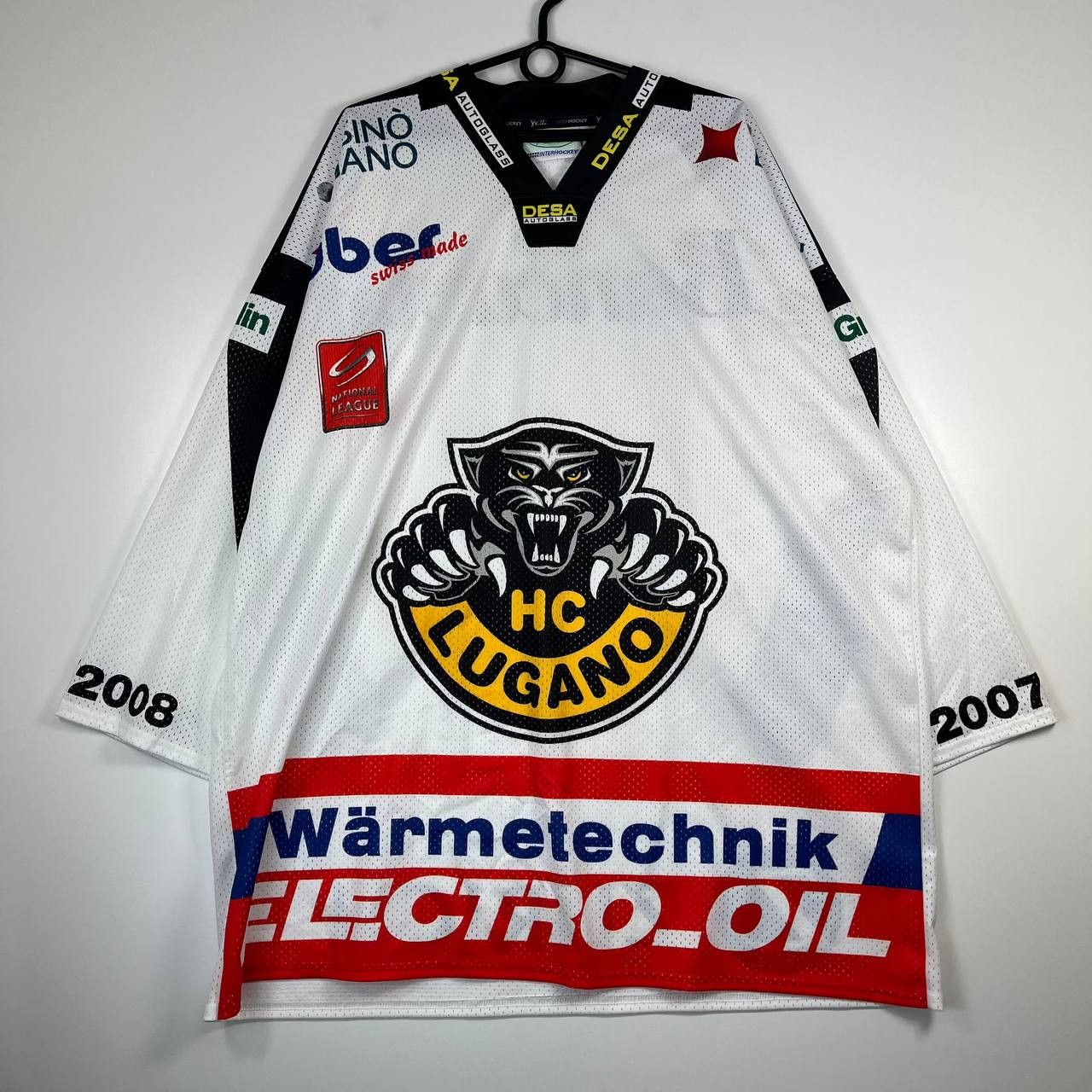 Other Hc Lugano 2005 2006 Home Hockey Jersey Swiss Nla Size XL Size US XL / EU 56 / 4 - 1 Thumbnail