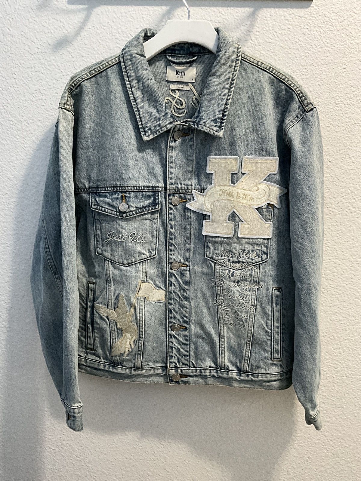 Kith Kith Embroidered Centre Denim Jacket | Grailed