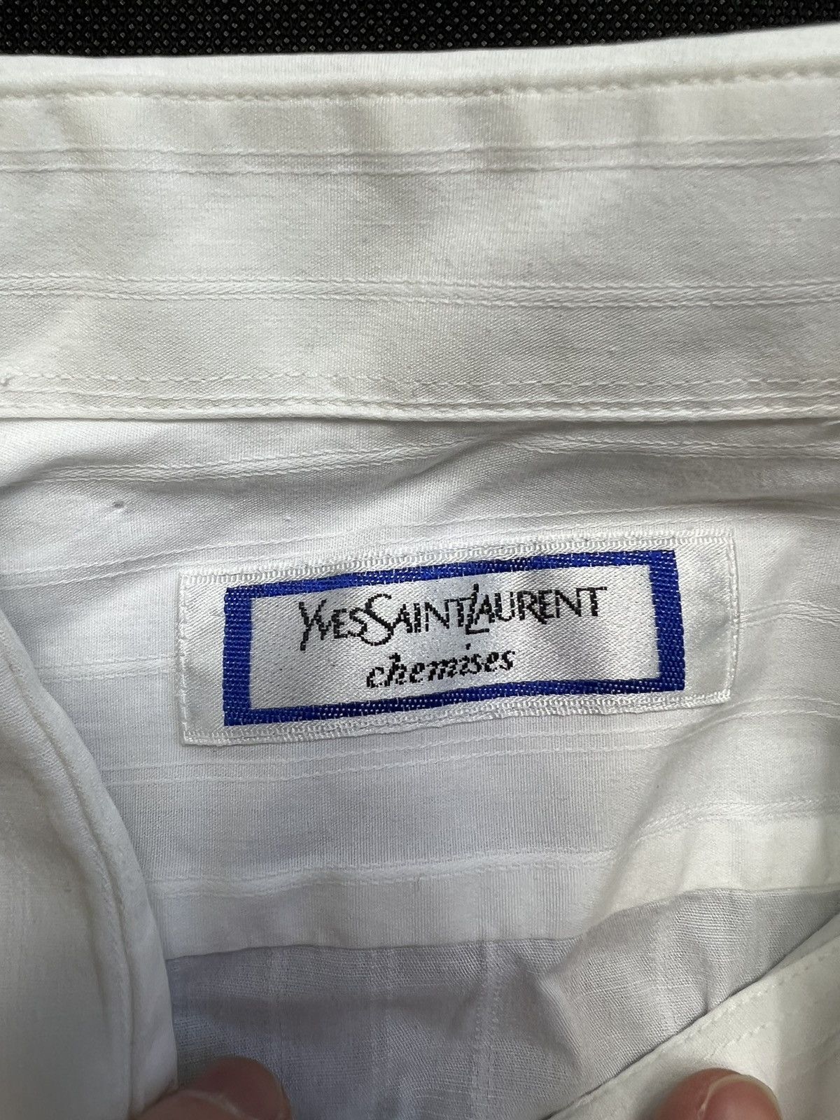Vintage × Yves Saint Laurent Koszula Yves Saint Laurent biała vintage 90’s small logo Size US XL / EU 56 / 4 - 2 Thumbnail