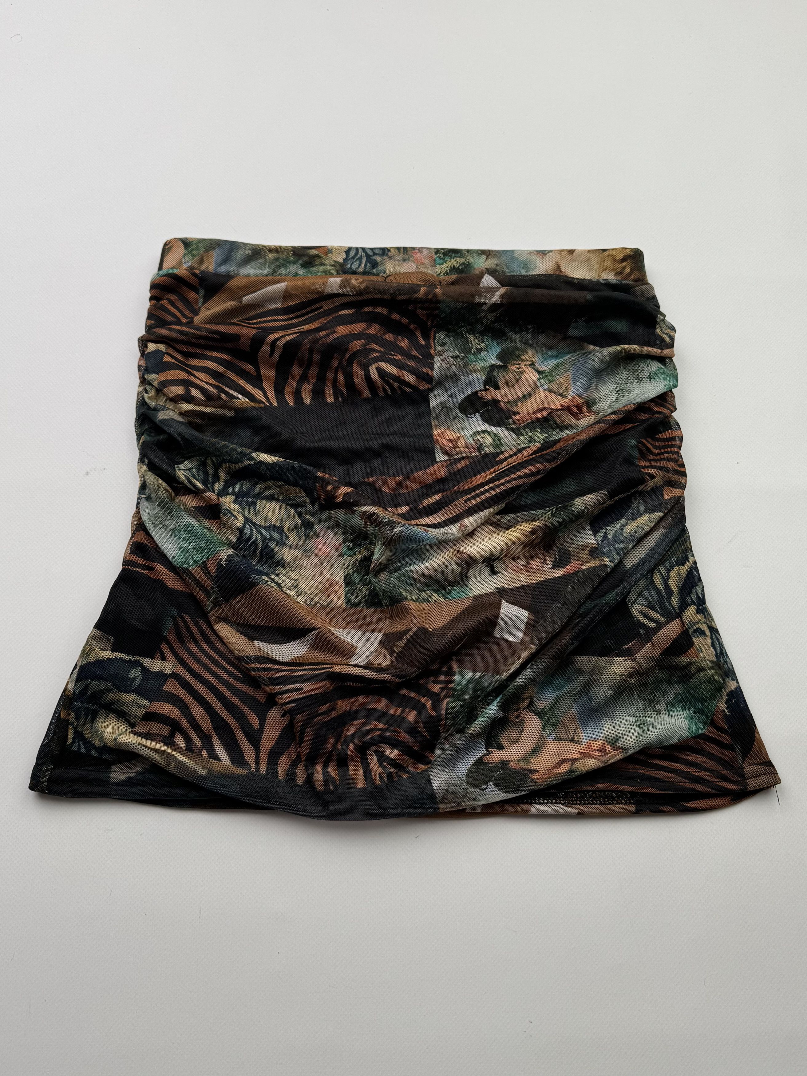 Japanese Brand Vintage Printed Mini Skirt B675(V273)E2 Size 25" / US 0 / IT 36 - 4 Thumbnail