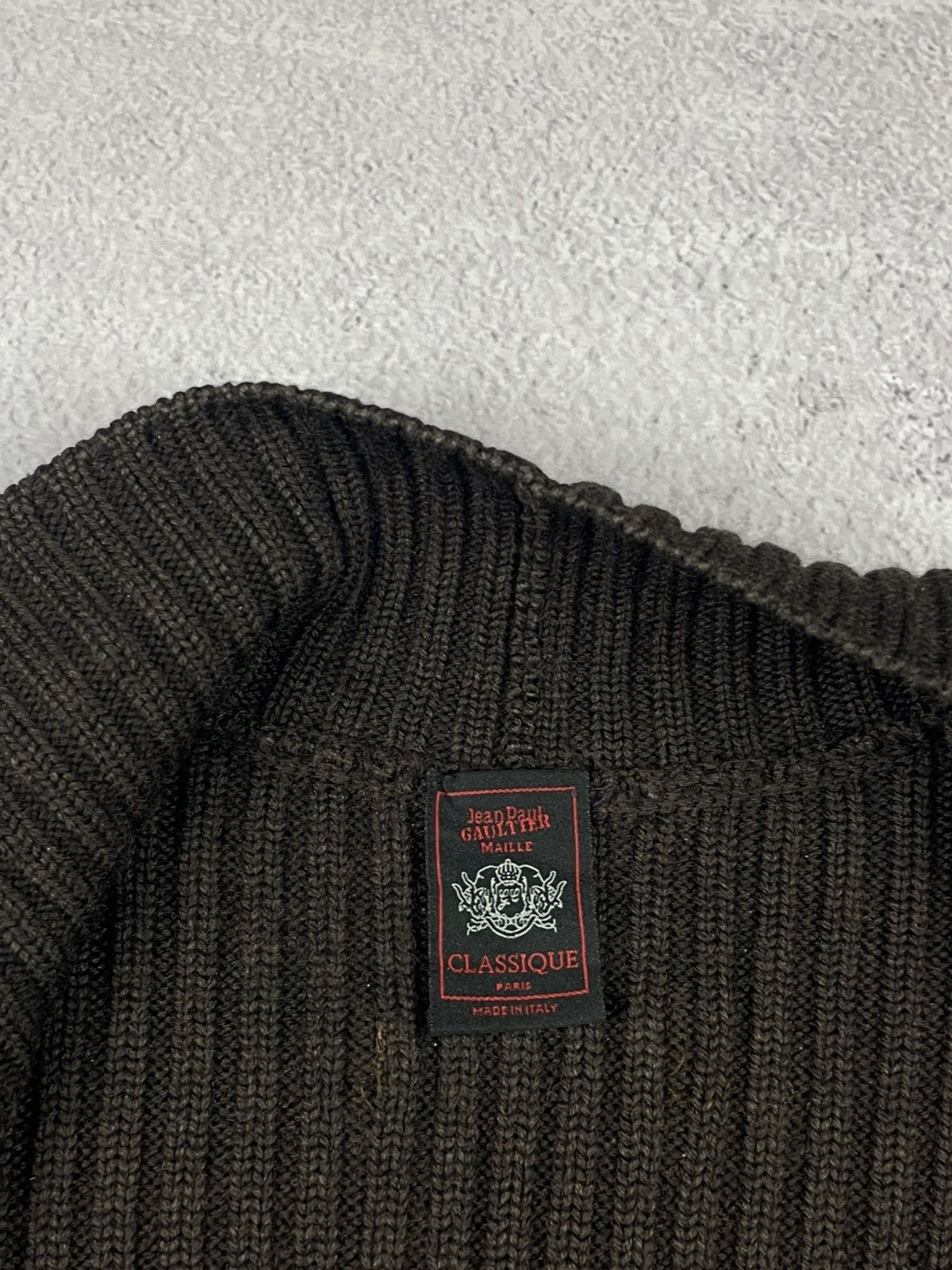 FUZZI × Jean Paul Gaultier × Vintage Vintage Jean Paul Gaultier Fuzzi Knitted Cardigan-Sweater Size M / US 6-8 / IT 42-44 - 22 Thumbnail