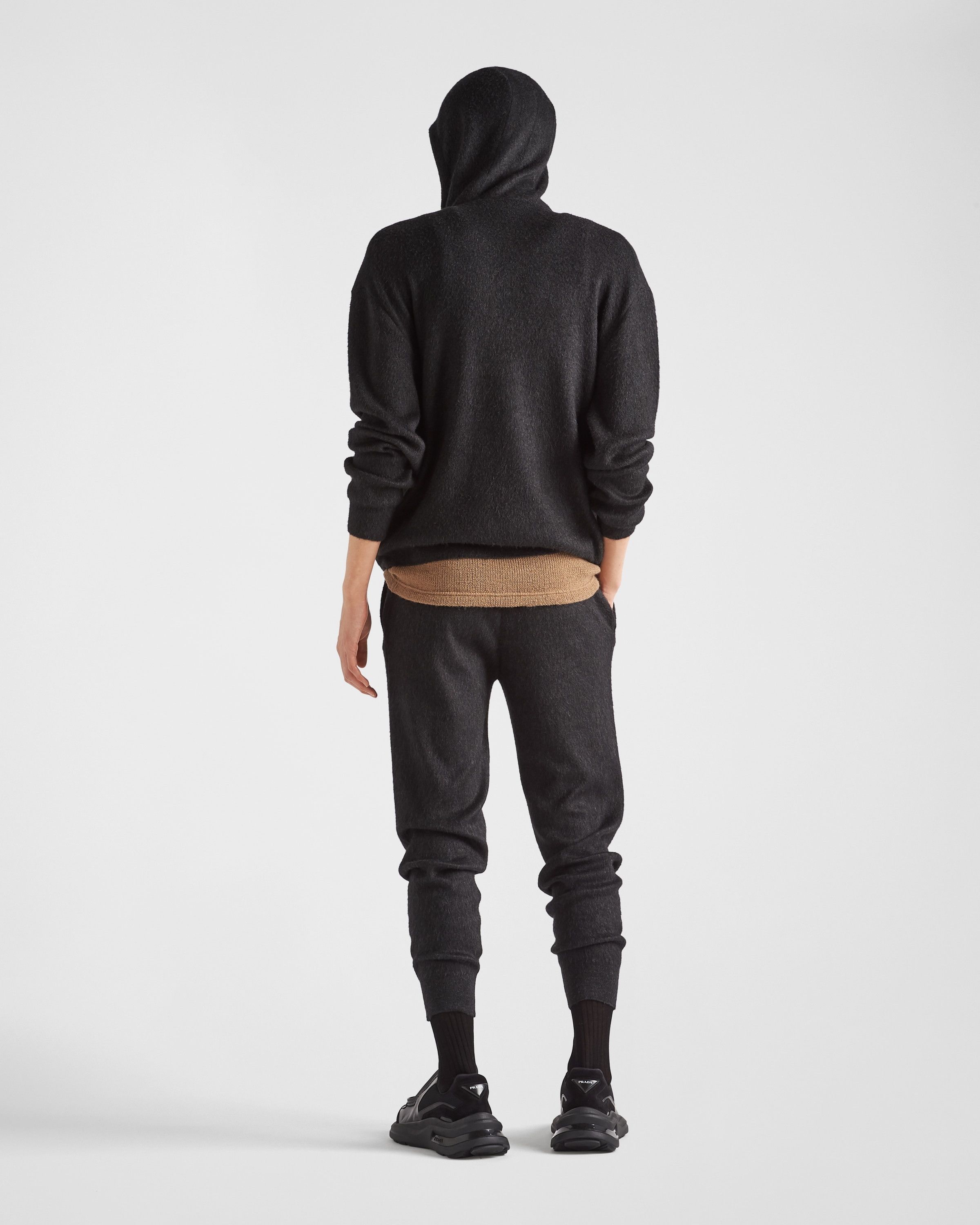 Prada o1bcso1str1025 Cashmere Knit Zipper Hoodie in Black Size US S / EU 44-46 / 1 - 4 Thumbnail