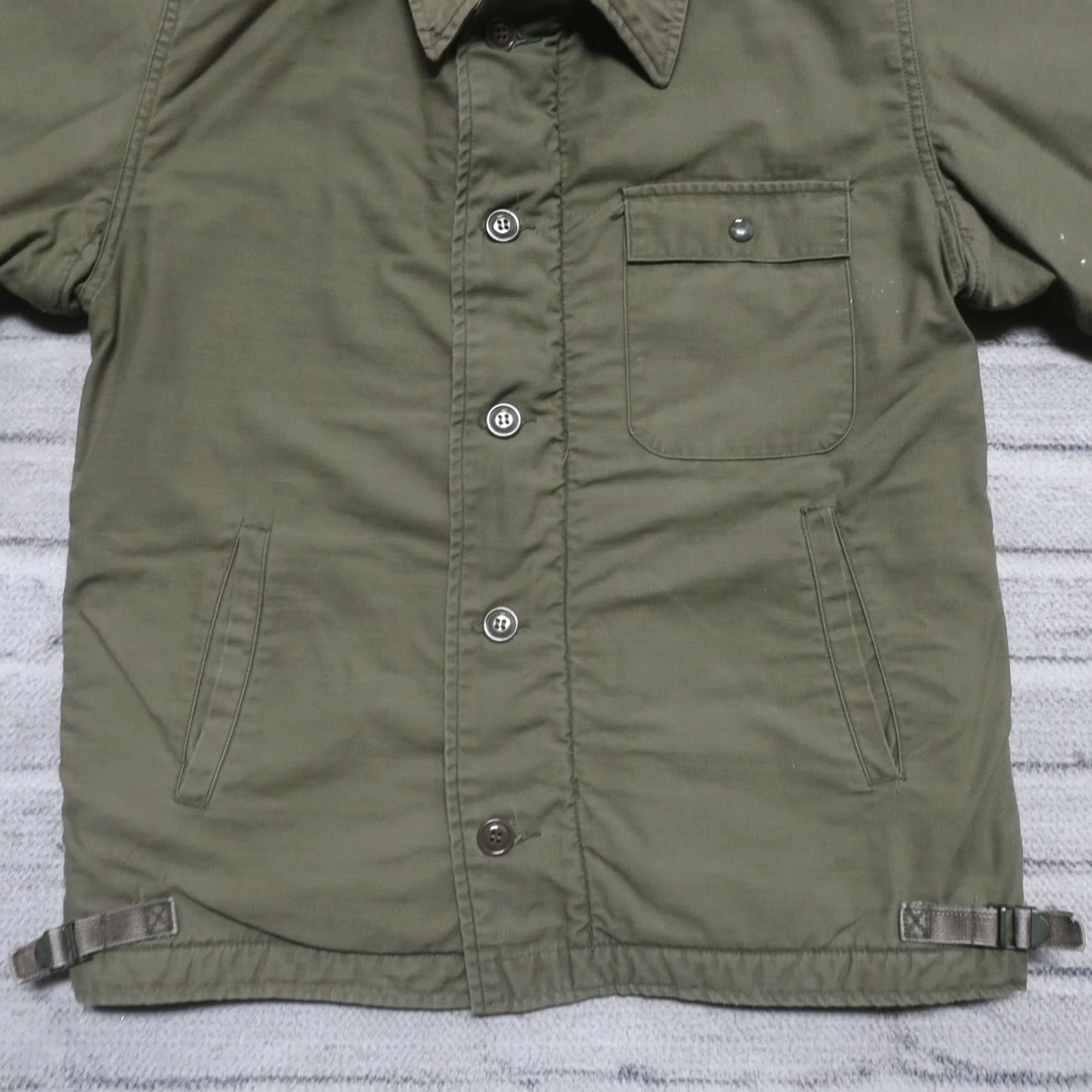 Vintage VINTAGE US Navy USN A-2 USS FIFE Deck Jacket Mens Medium Green Military YKK Plaid Longward - Size US M / EU 48-50 / 2 - 7 Thumbnail
