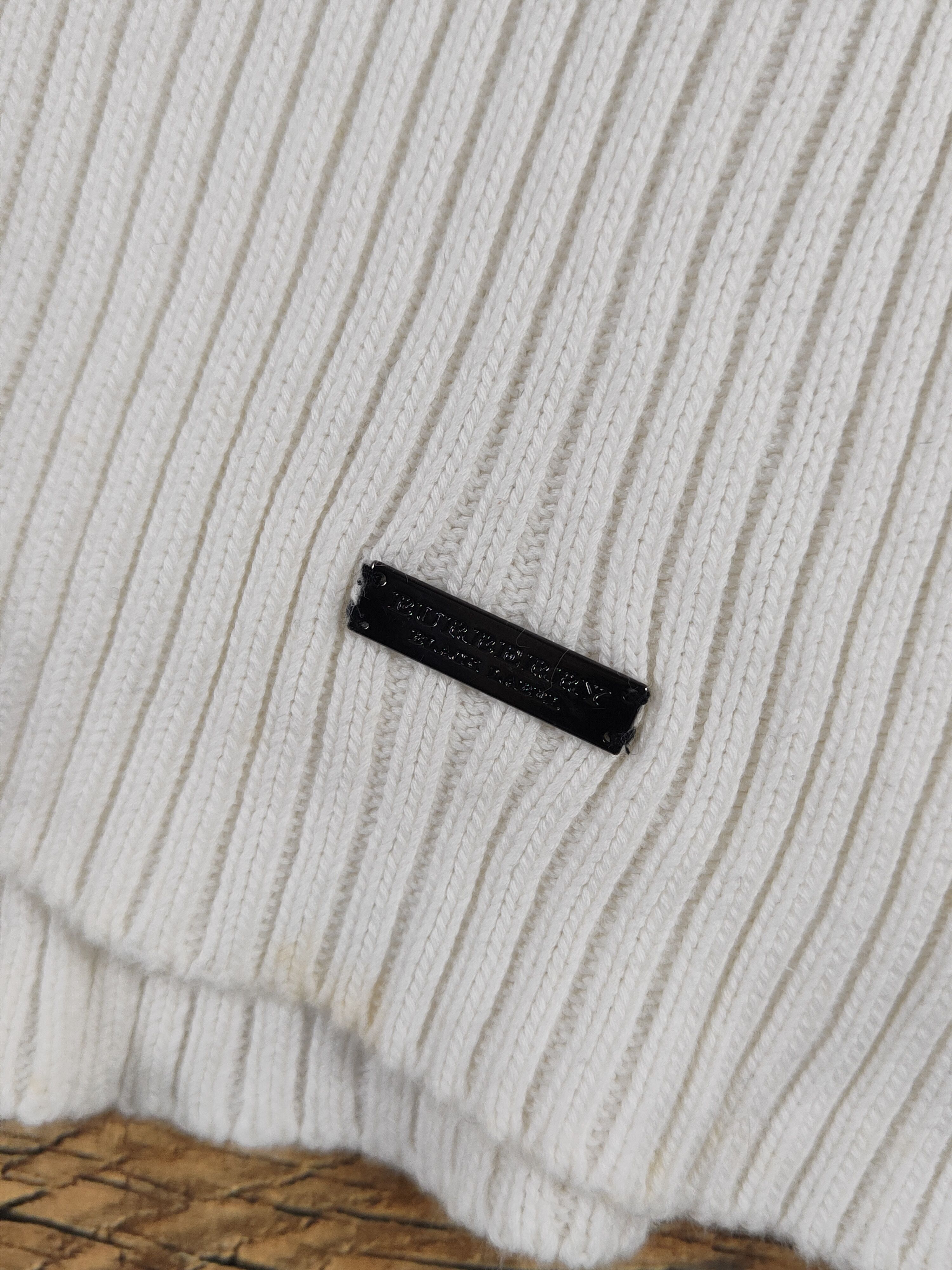 Burberry × Homespun Knitwear × Japanese Brand Burberry White Knitwear Sweatshirts #W1465 Size XS / US 0-2 / IT 36-38 - 6 Thumbnail