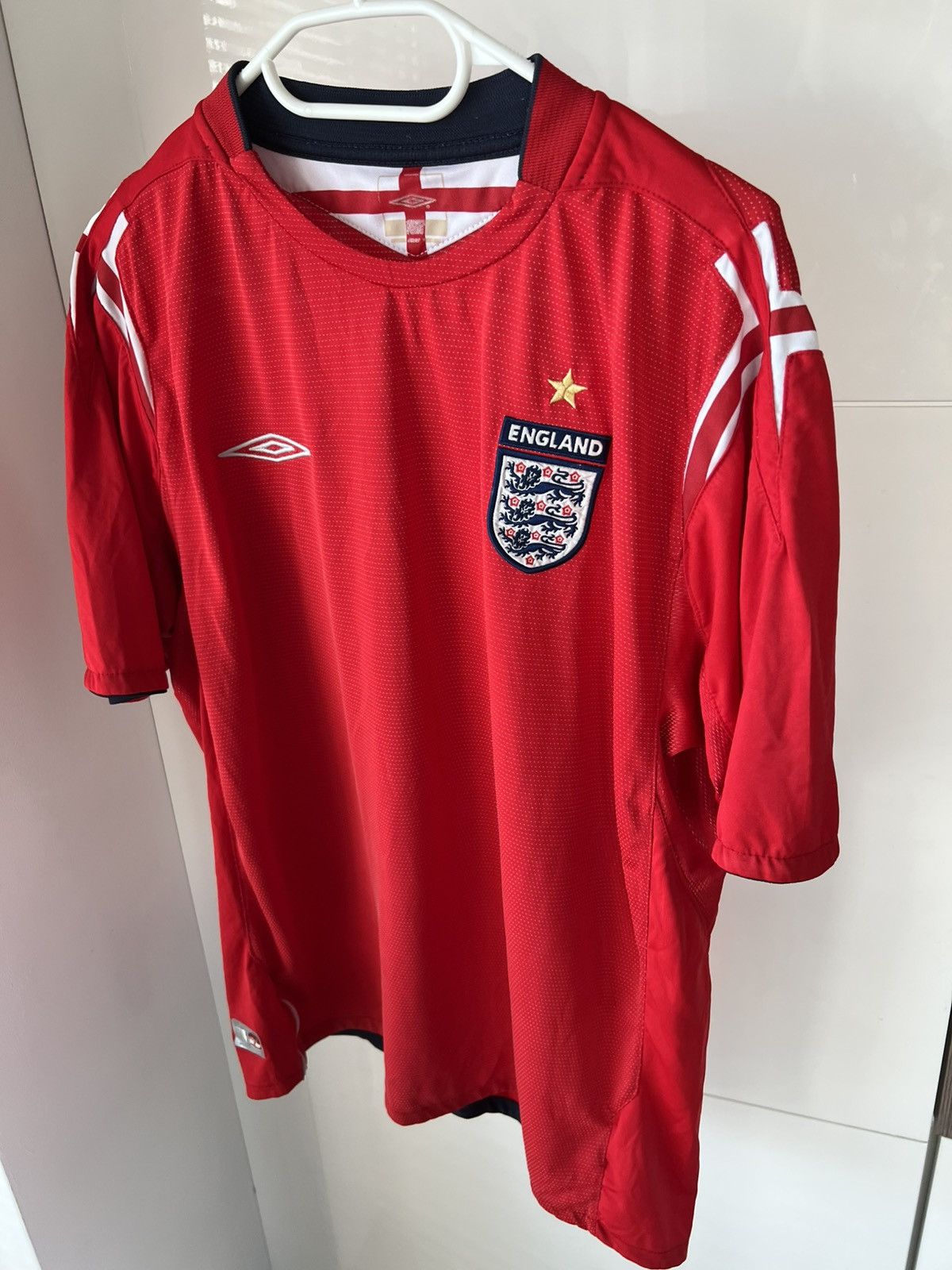 Umbro ‼️VINTAGE 2004/06‼️Umbro England Team Football Official Tee Size US XL / EU 56 / 4 - 1 Thumbnail