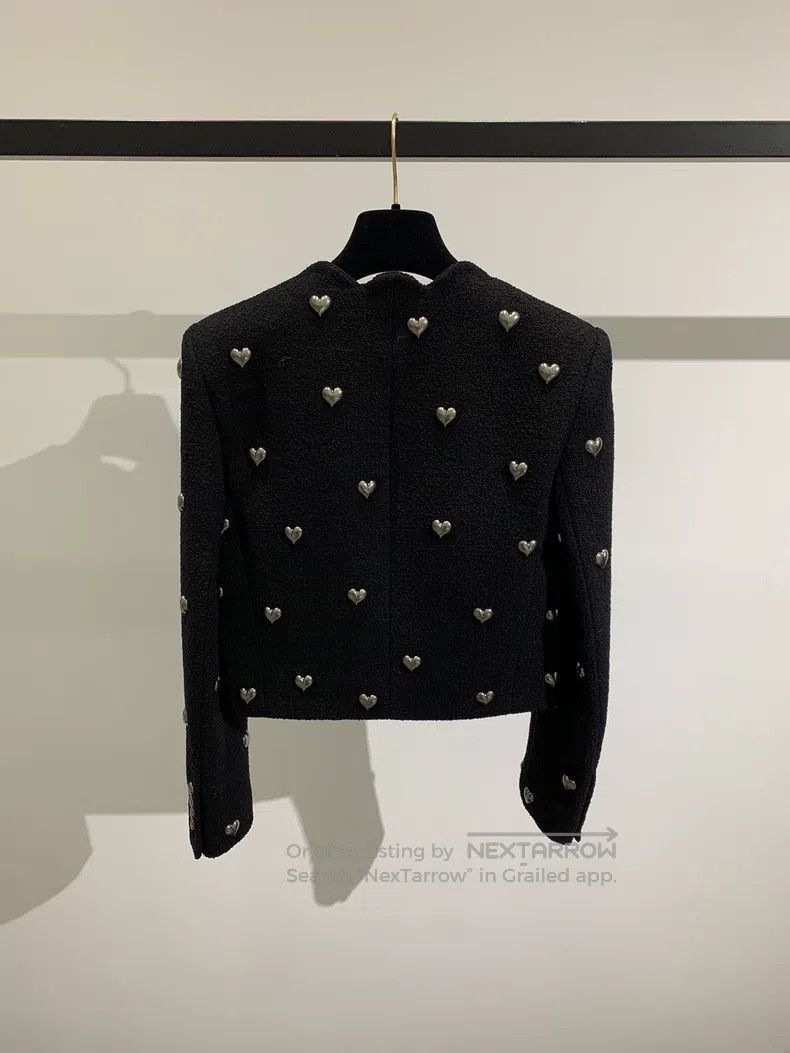 Saint Laurent Paris Saint Laurent Paris Black love metal button jacket Size XS / US 0-2 / IT 36-38 - 2 Thumbnail