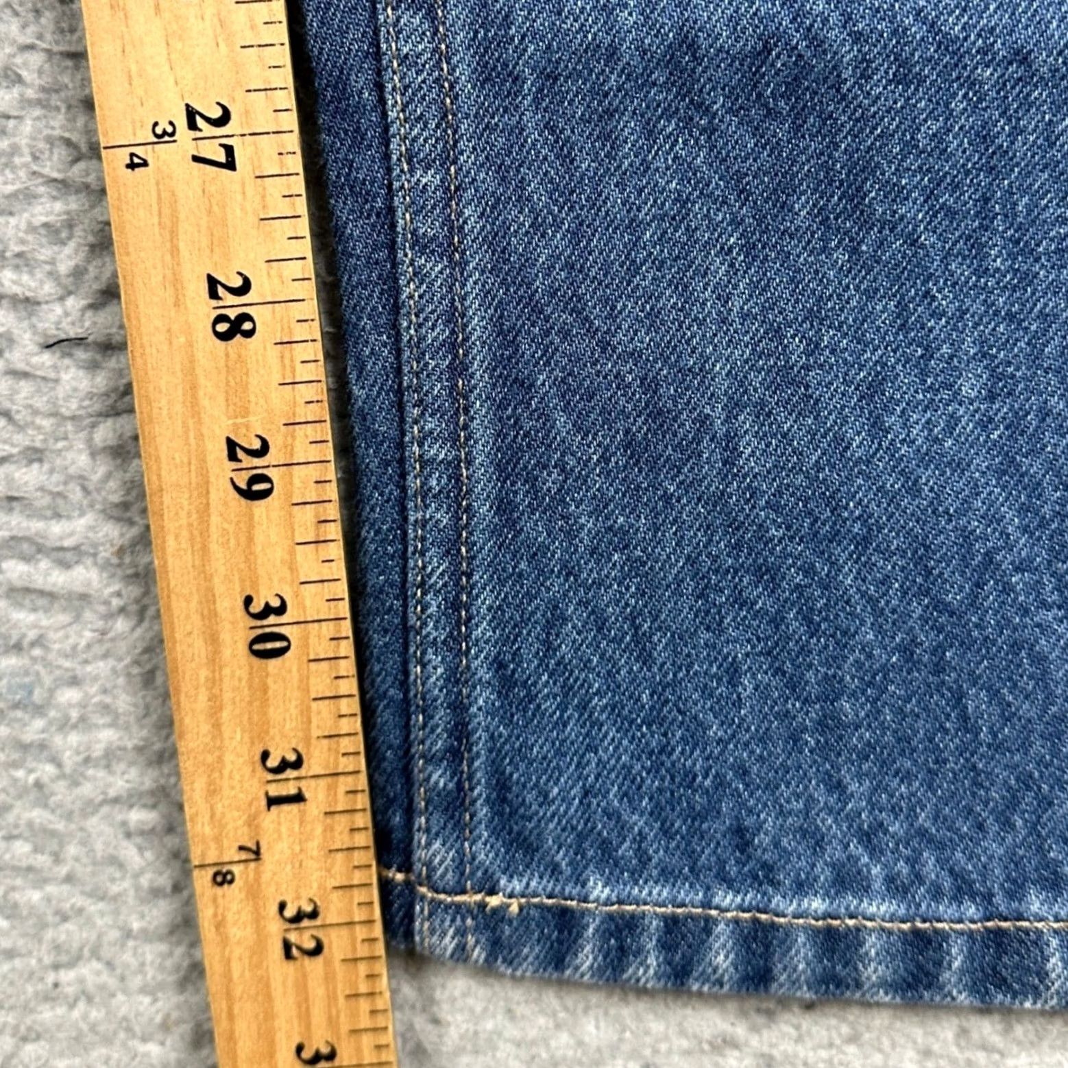 Lands' End VINTAGE Lands' End Jeans Mens 38X32 Blue Traditional Fit Straight Leg 5 Pocket Denim Size US 38 / EU 54 - 7 Thumbnail