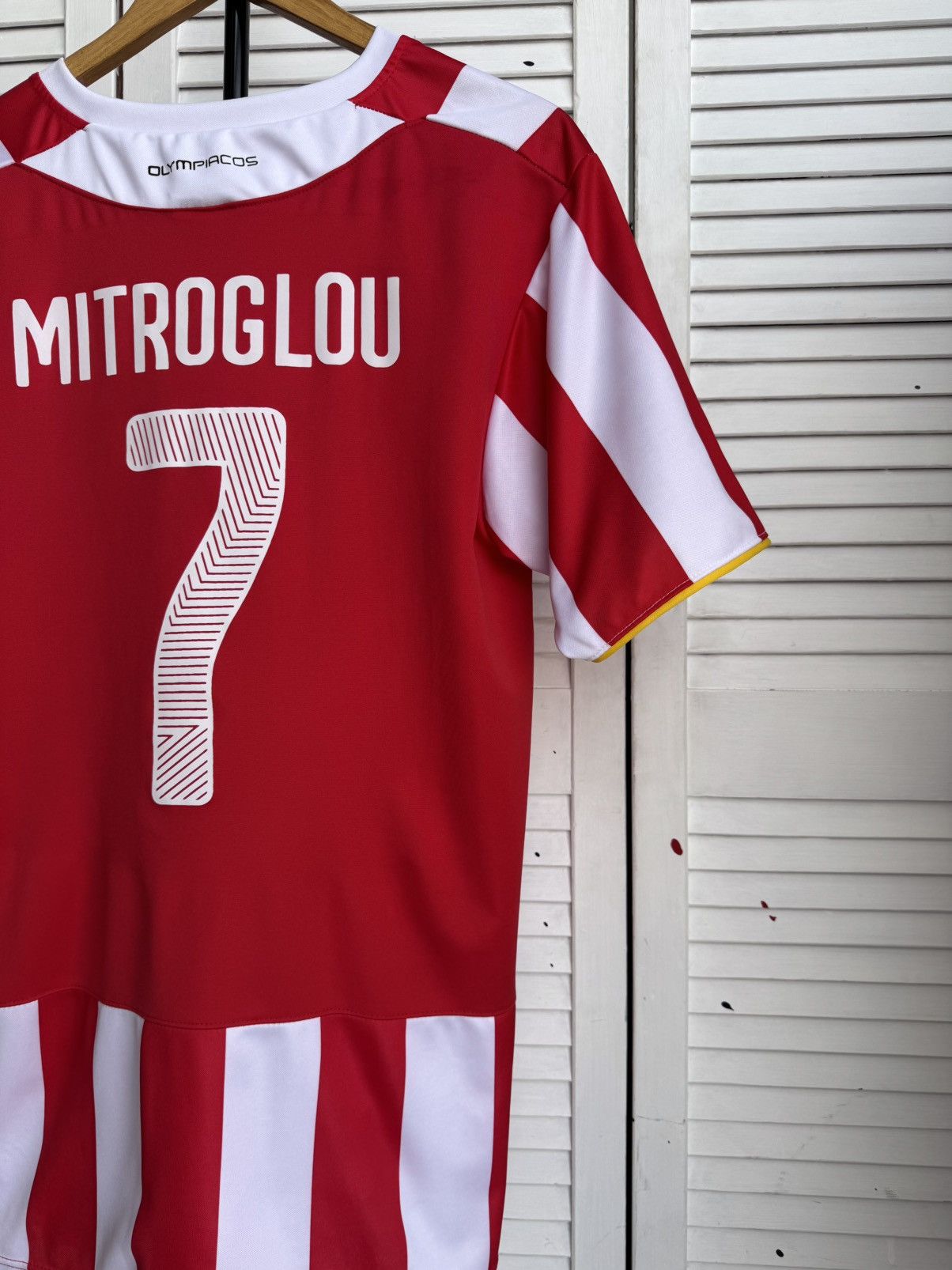 Vintage Vintage Olympiacos Mitroglou 7 Football Jersey Soccer Shirt Size US L / EU 52-54 / 3 - 10 Thumbnail