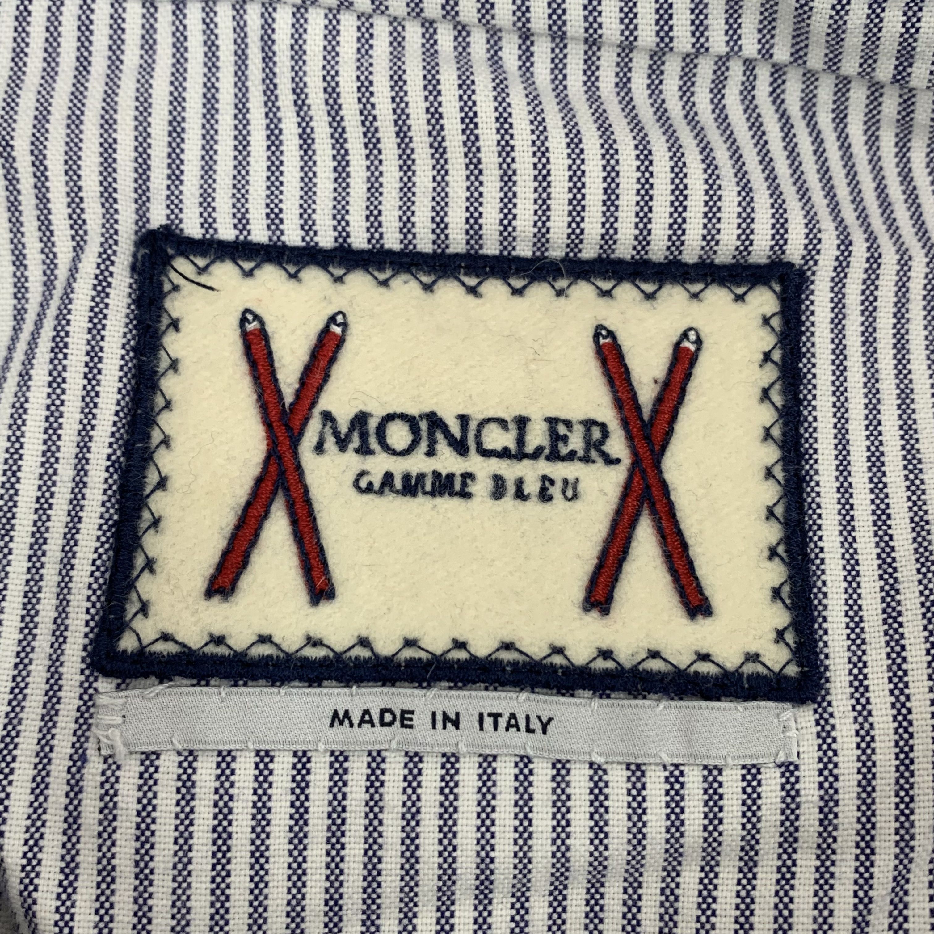 Moncler Moncler Navy Logo Down Jacket (Size 4L) Size US XXL / EU 58 / 5 - 6 Thumbnail