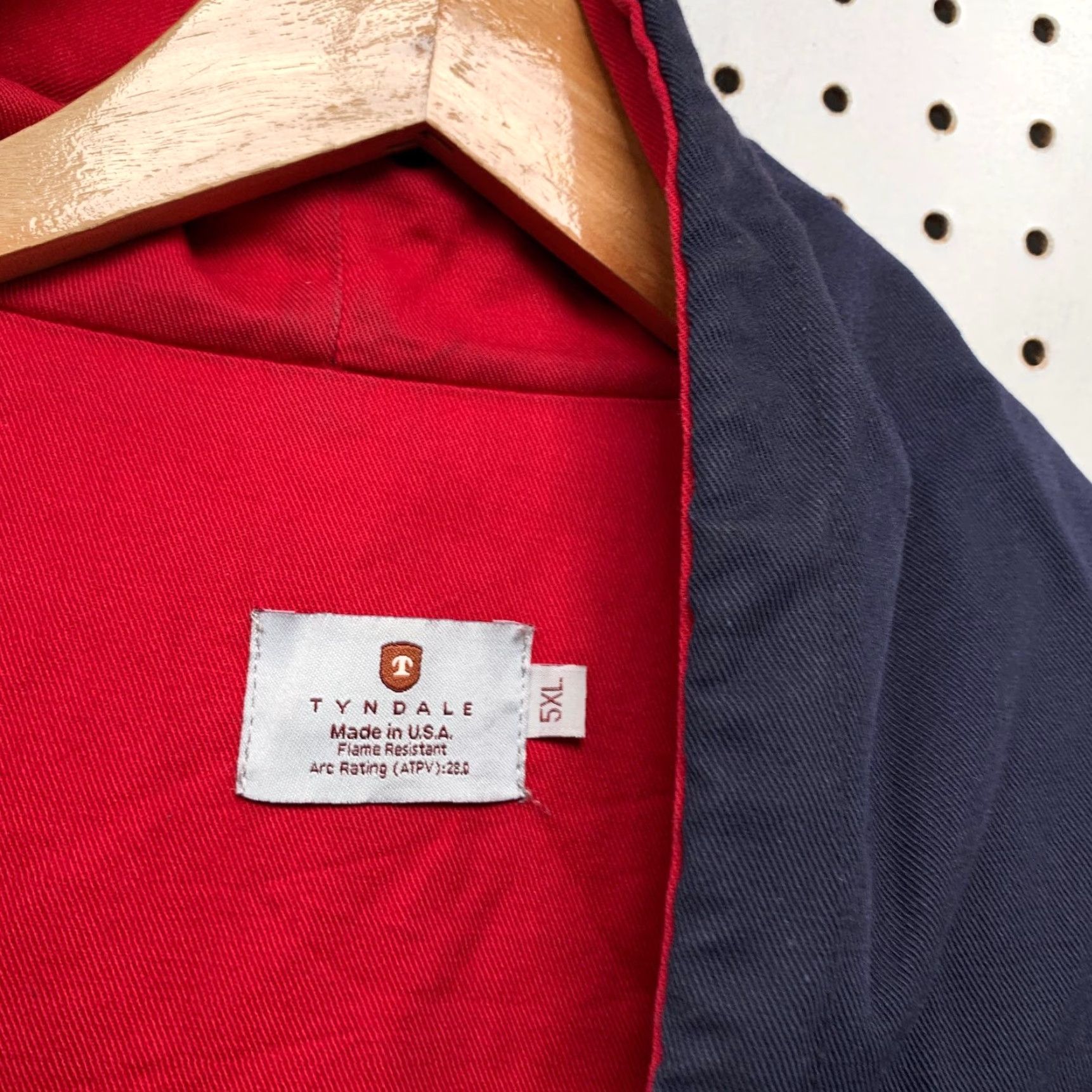 Vintage Tyndale FR Jacket Mens 5XL Canvas Blue Hooded Fire Resistant Workwear Jacket Size US XXL / EU 58 / 5 - 5 Thumbnail