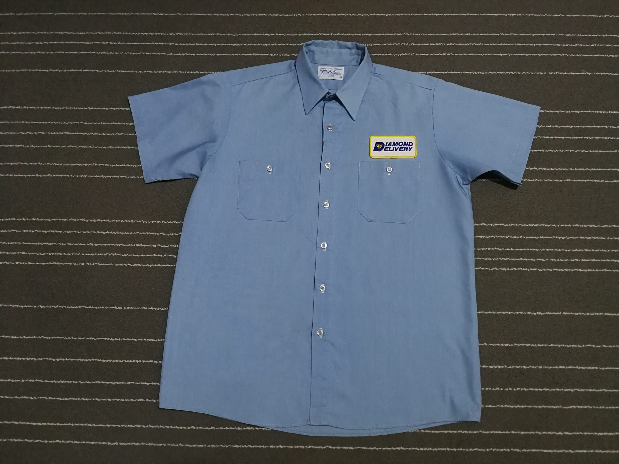Vintage Vintage Diamond Delivery union made work wear L Size US L / EU 52-54 / 3 - 1 Thumbnail