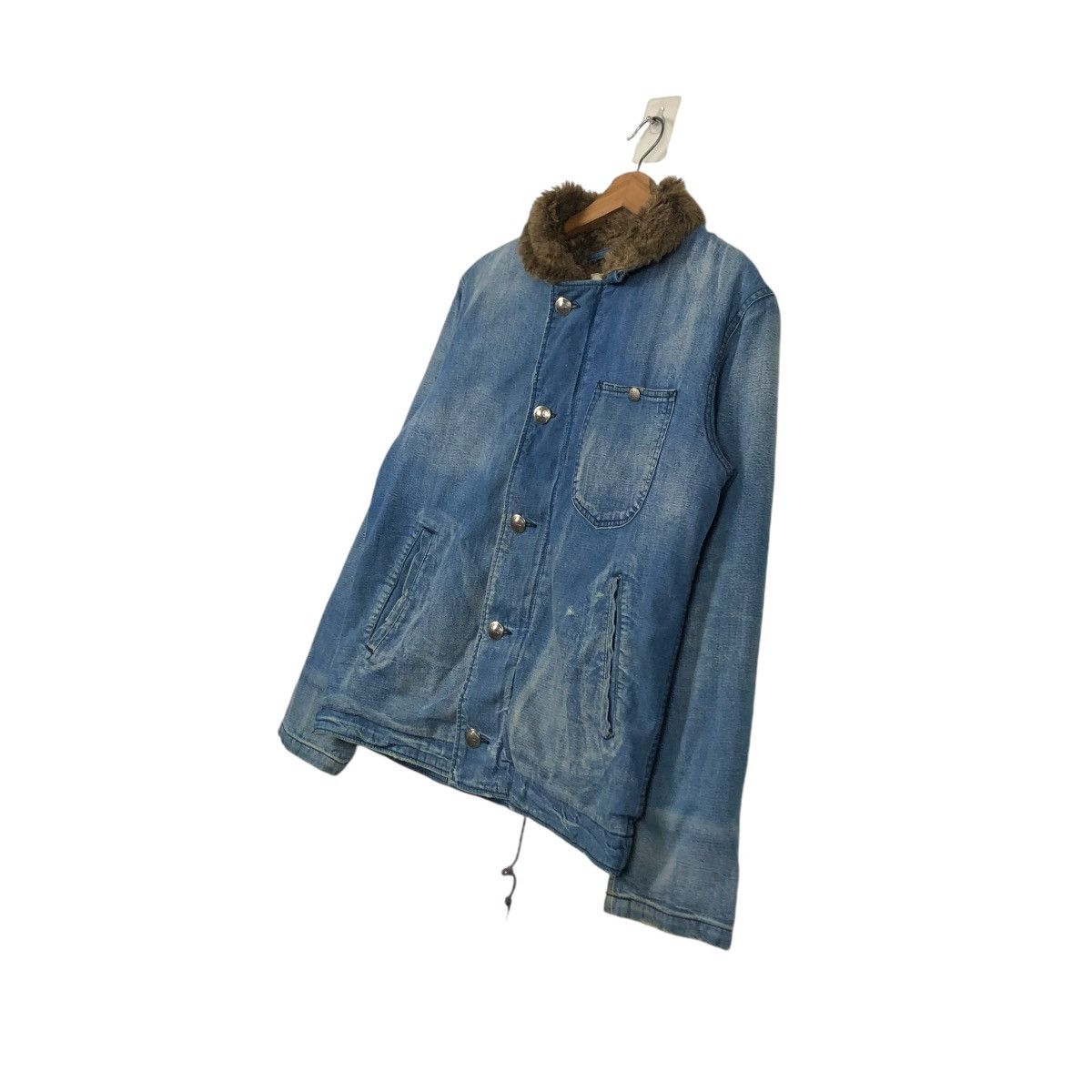 Alpha Industries VINTAGE DENIM BIKER JACKET ALPHA INDUSTRIES LEE STORM RIDER Size US M / EU 48-50 / 2 - 4 Thumbnail