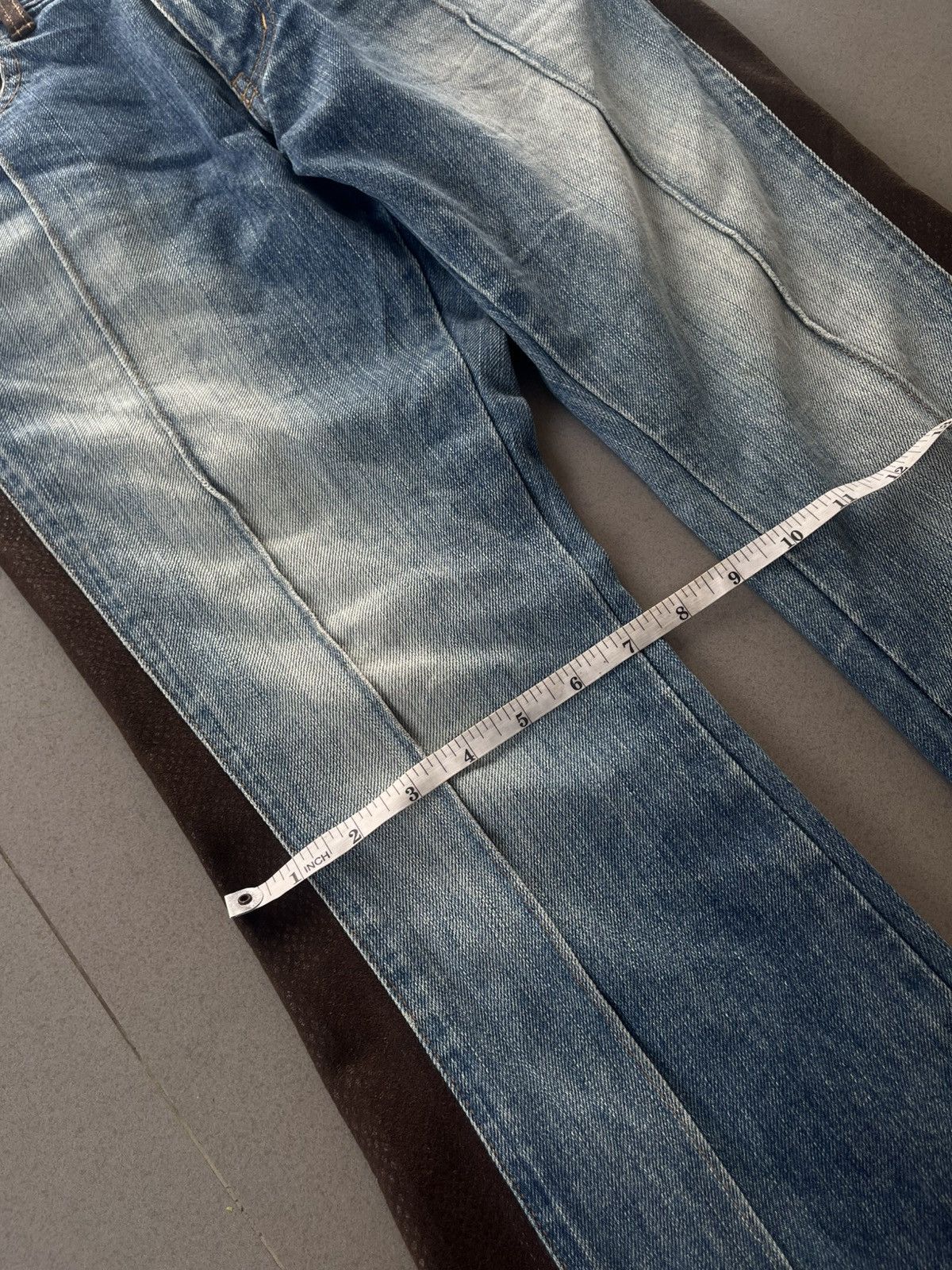 If Six Was Nine × Le Grande Bleu (L.G.B.) × Yasuyuki Ishii JAPANESE FLARE BOOTCUT PANTS MORGAN HOMME SNAKE LEATHER Size US 30 / EU 46 - 16 Thumbnail
