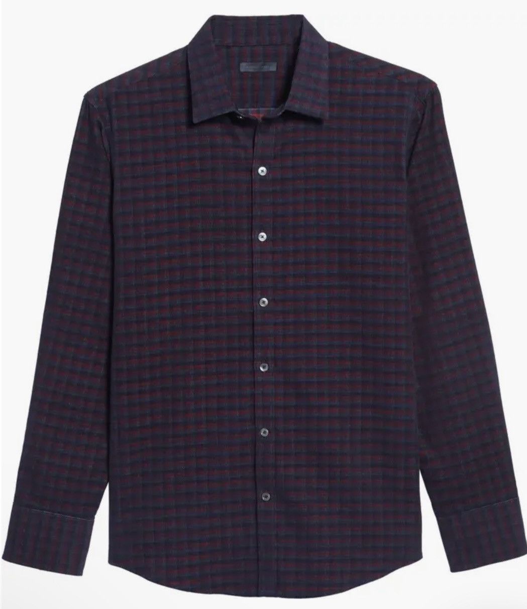 Zachary Prell Zachary Prell Byas Check Corduroy Sport Shirt – Size XL Size US XL / EU 56 / 4 - 2 Thumbnail
